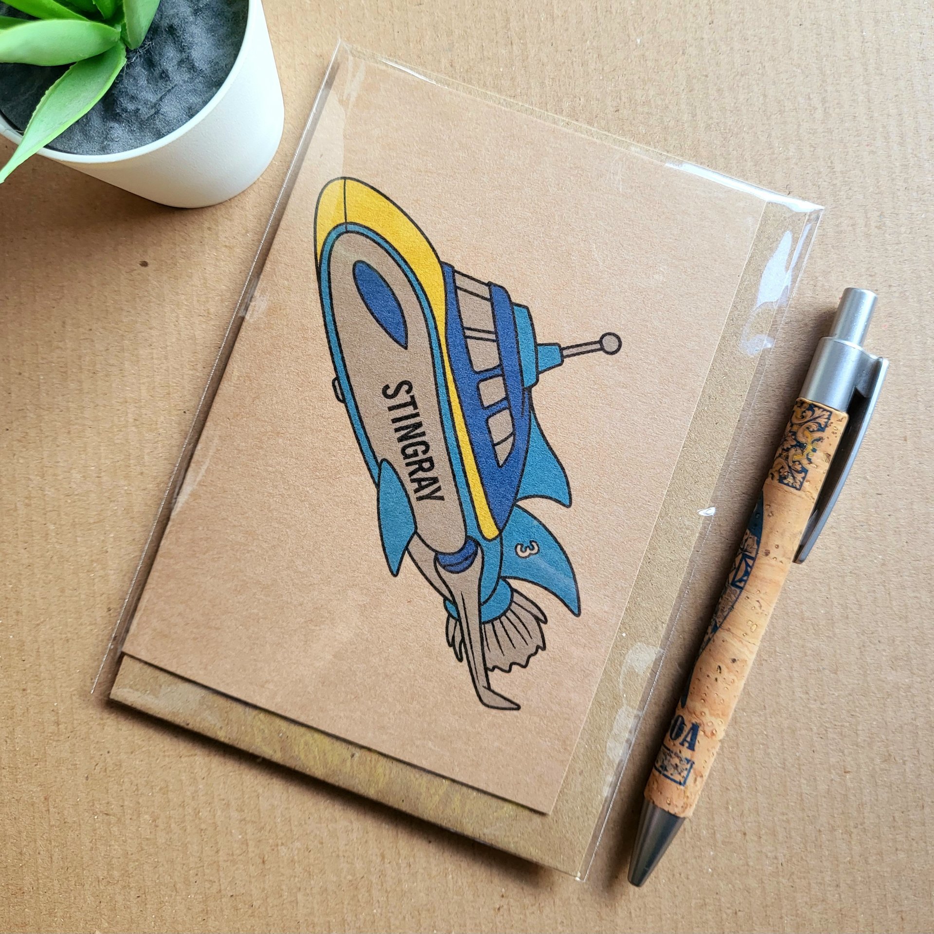 Stingray Greeting Card