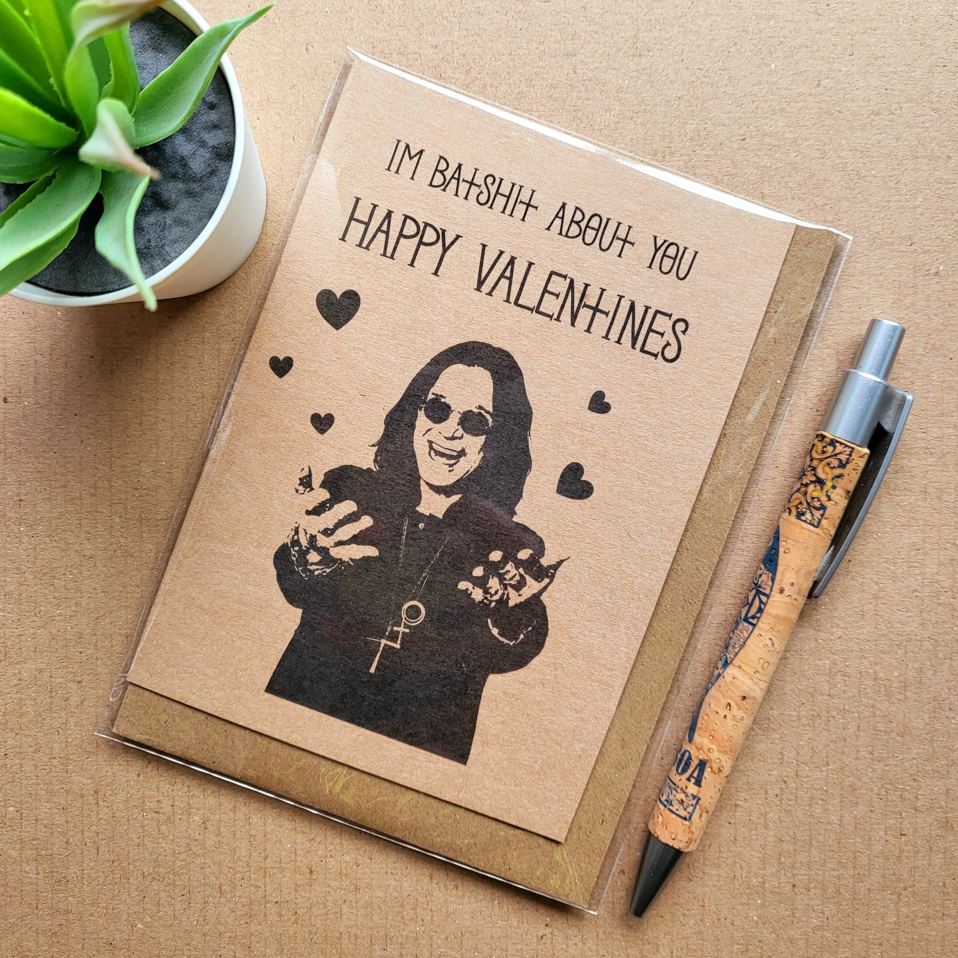Ozzy Osbourne Valentines card