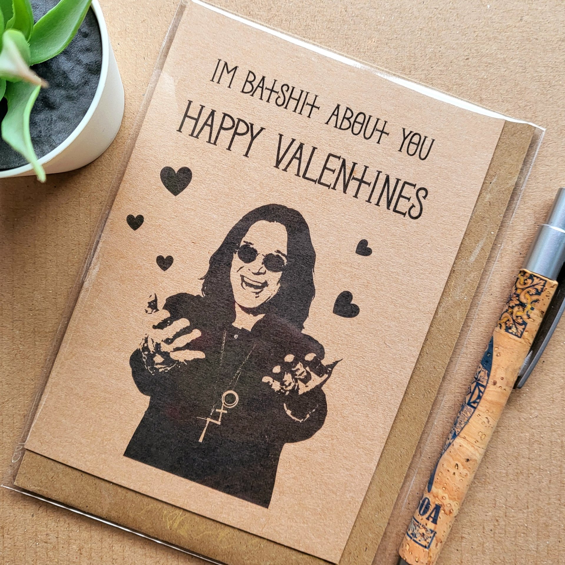 Ozzy Osbourne Valentines card