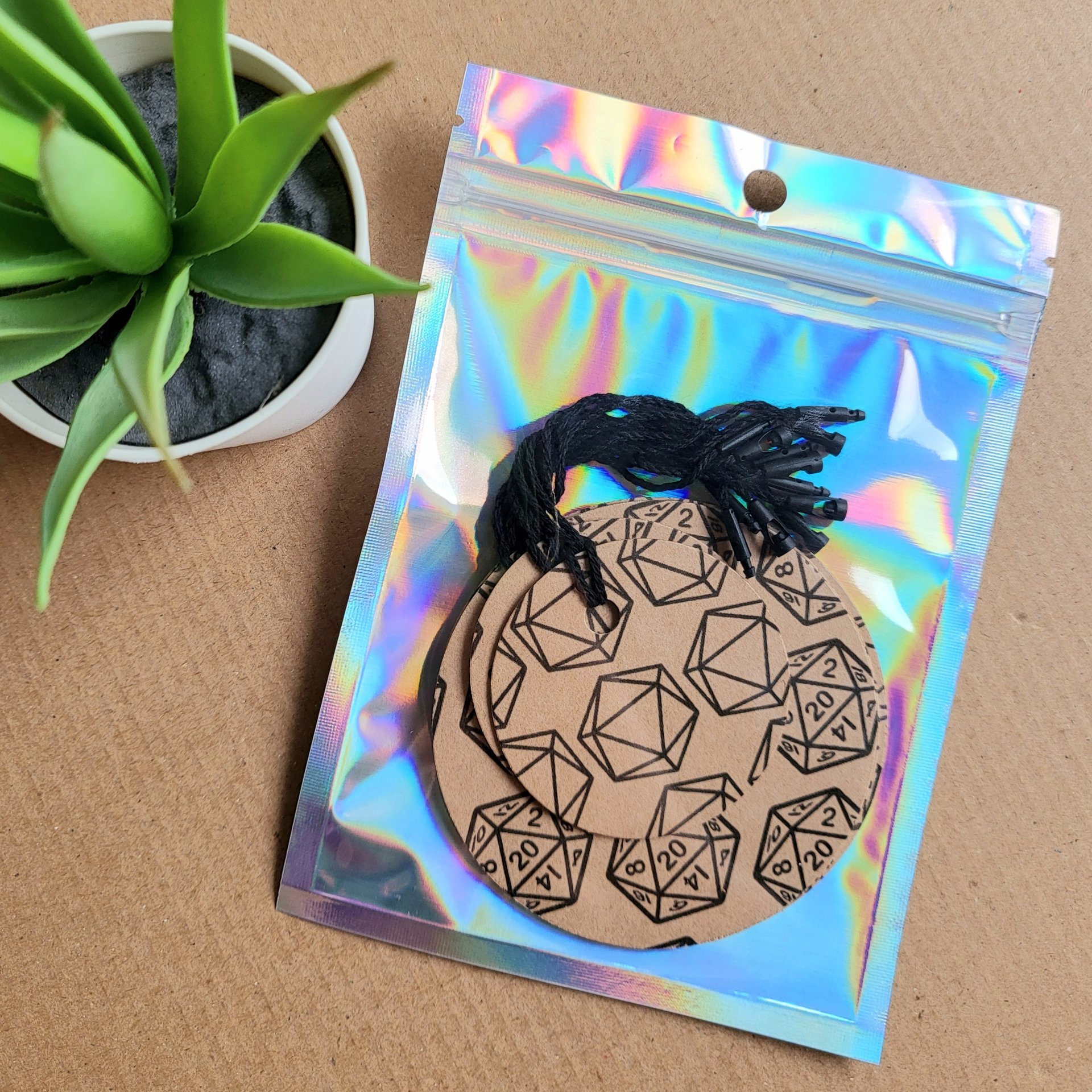 D20 Dungeons and Dragons Gift Tags