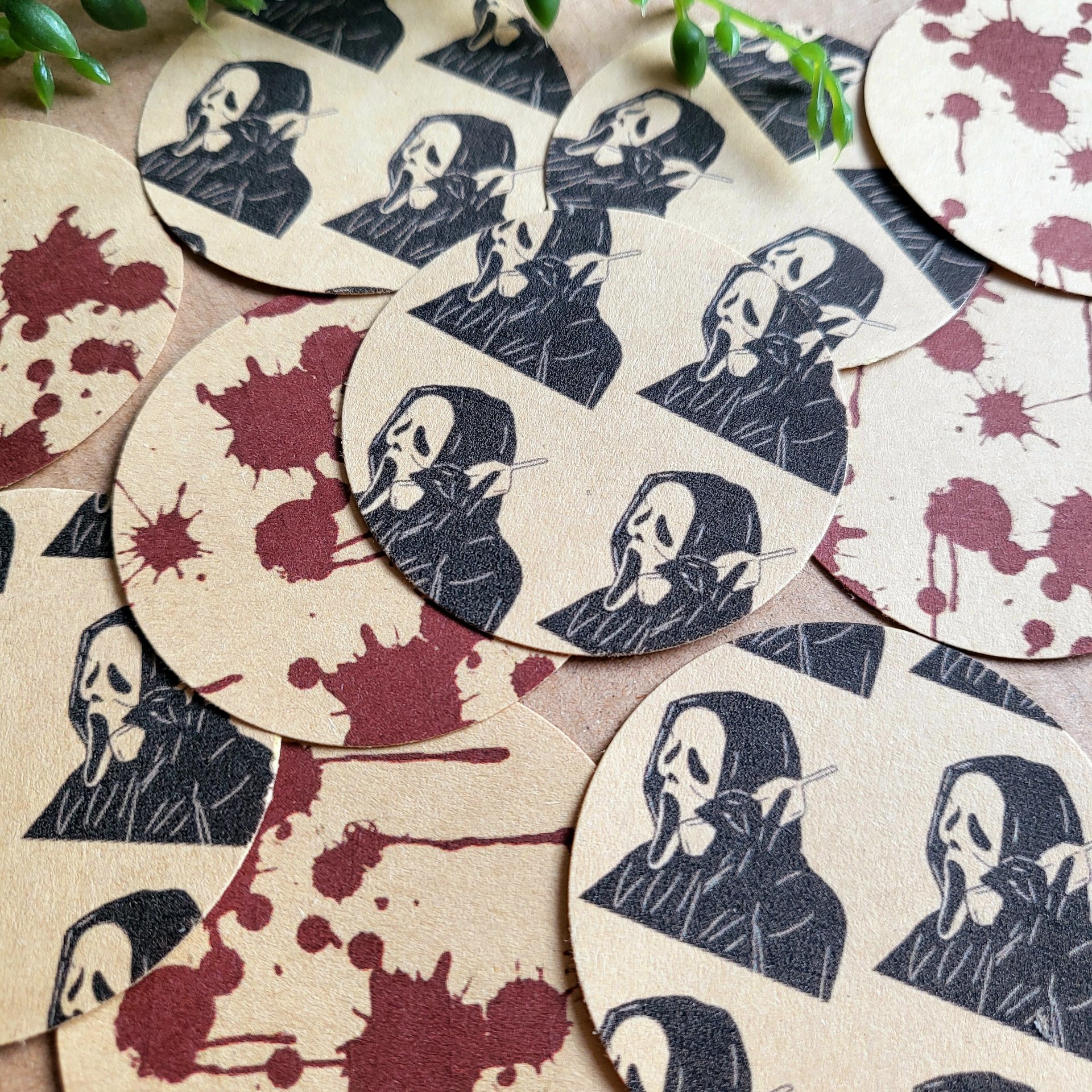 Scream Ghostface Gift Wrap Stickers
