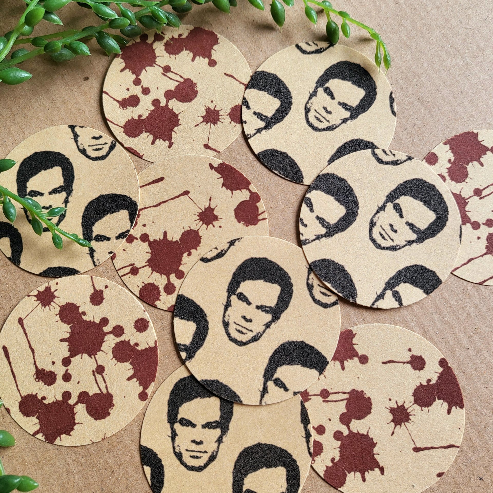 Dexter Gift Wrap Stickers