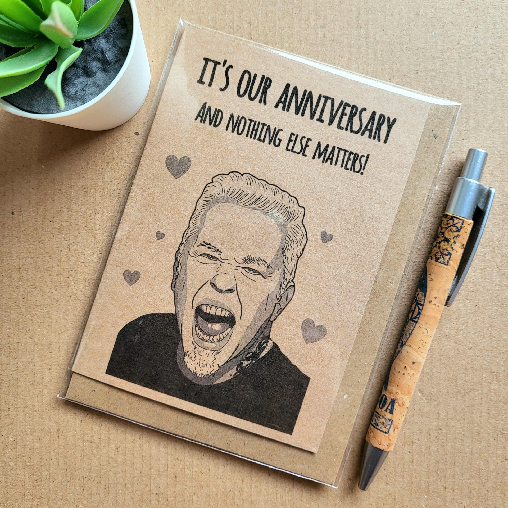 Funny Metallica Anniversary card
