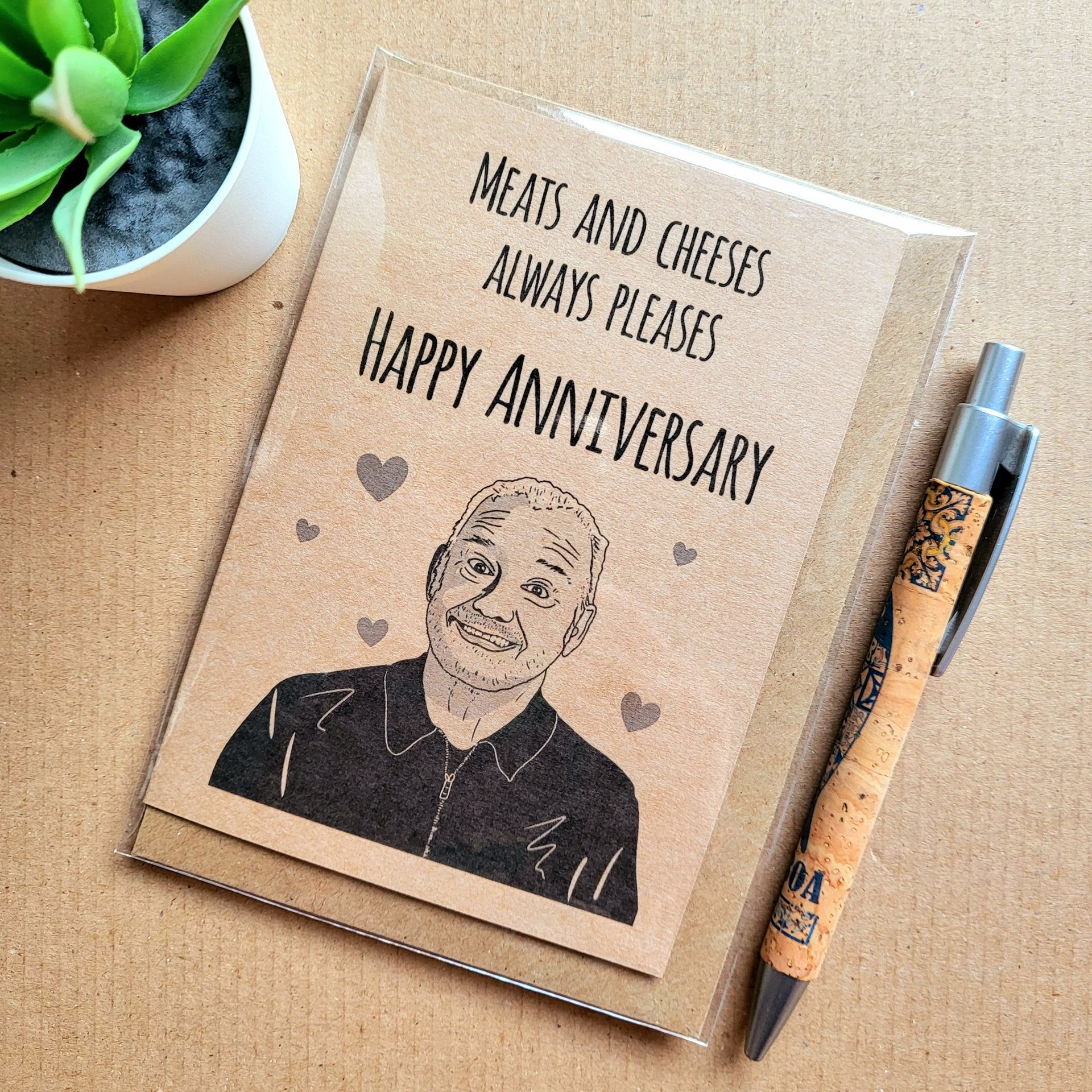 Funny Bob Mortimer Anniversary Card