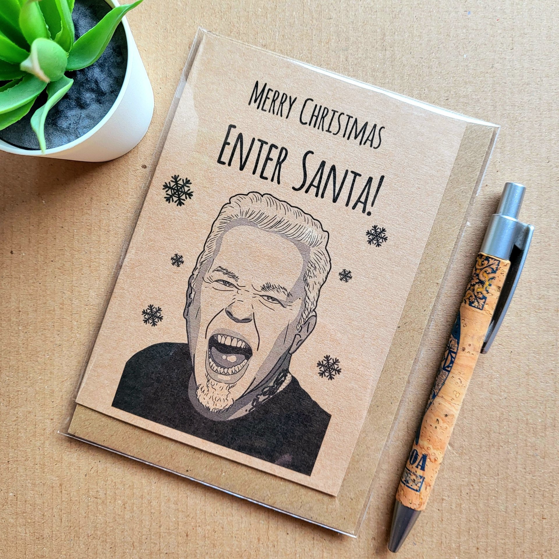 Funny Metallica Christmas card