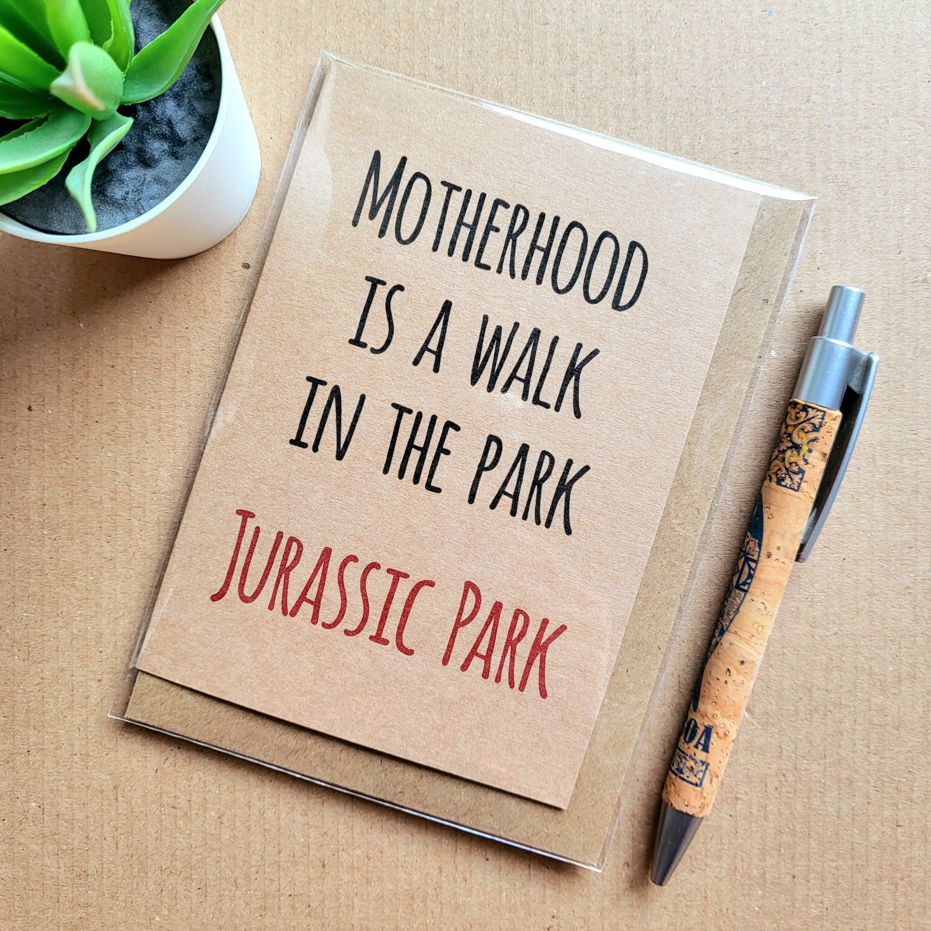 Funny Jurassic Park Mother's day Card