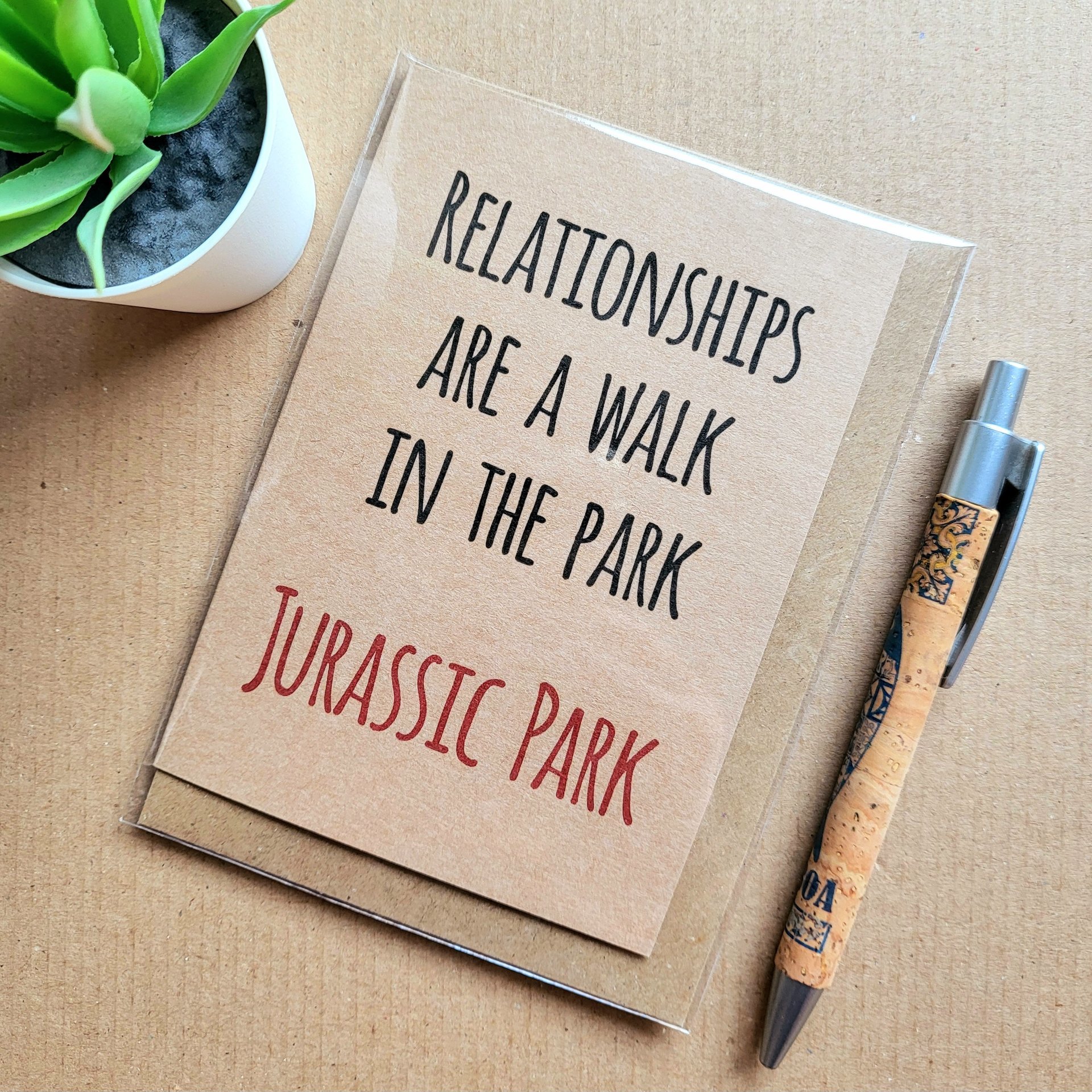 Funny Jurassic Park Anniversary Card