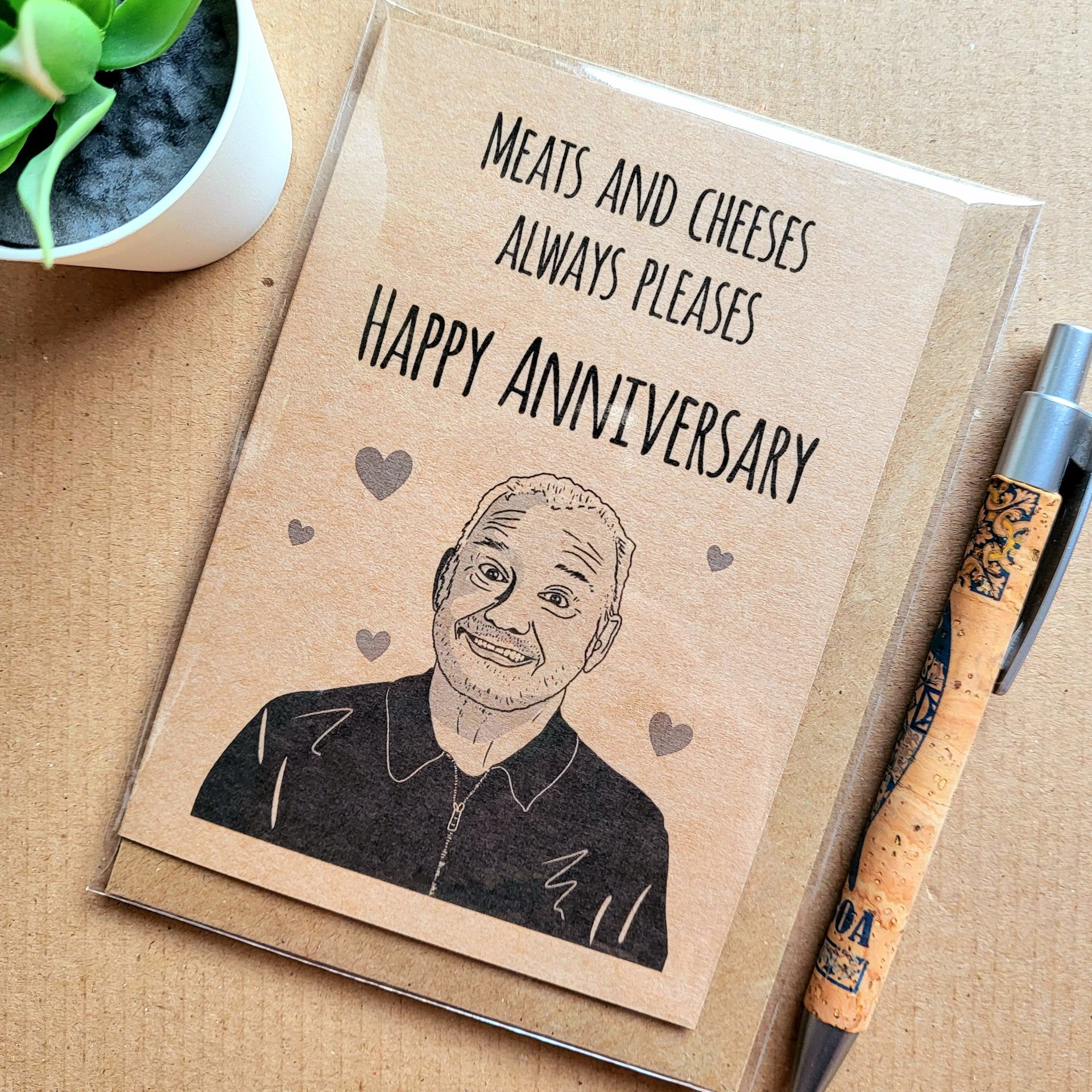 Funny Bob Mortimer Anniversary Card