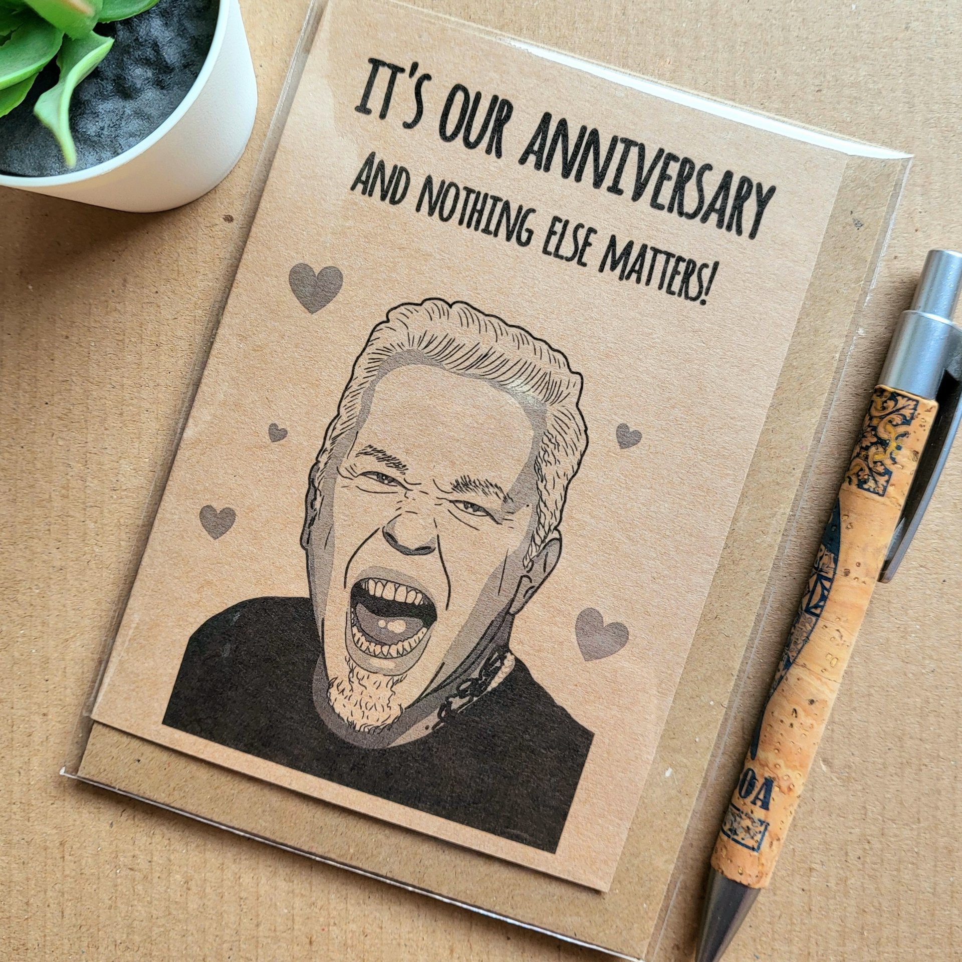 Funny Metallica Anniversary card