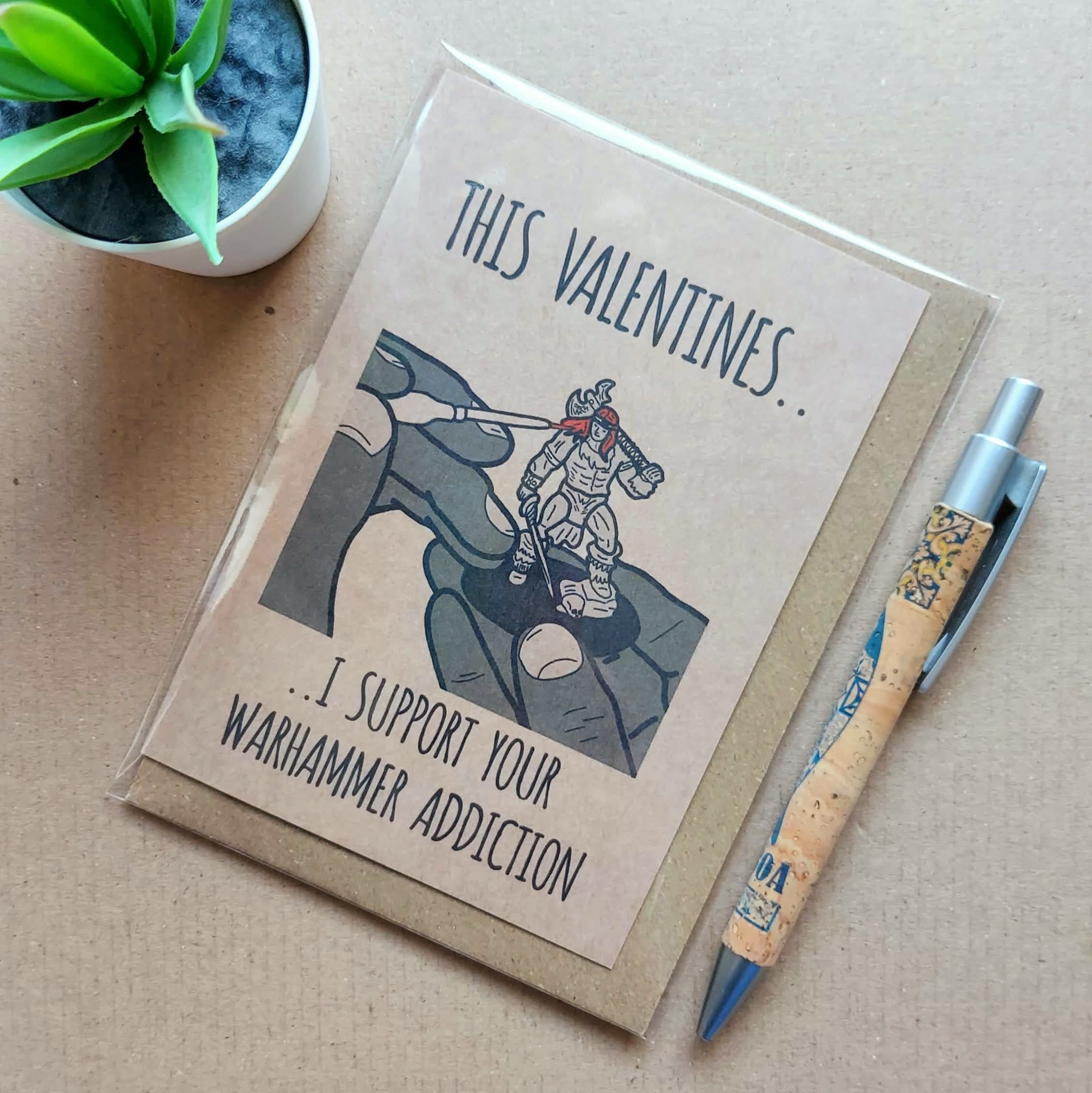 Funny Warhammer Valentines Card