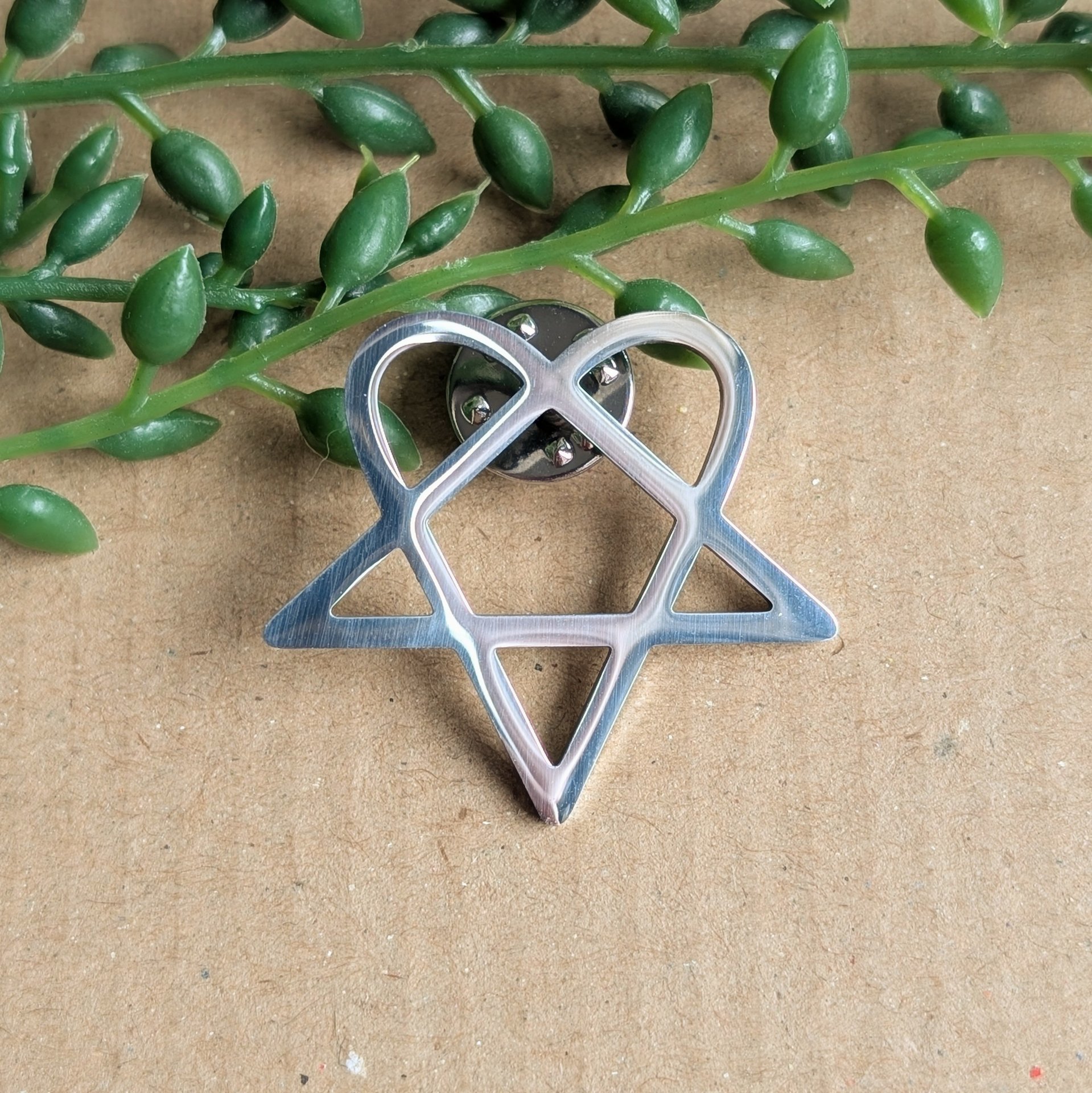 HIM Heartagram Metal Pin badge