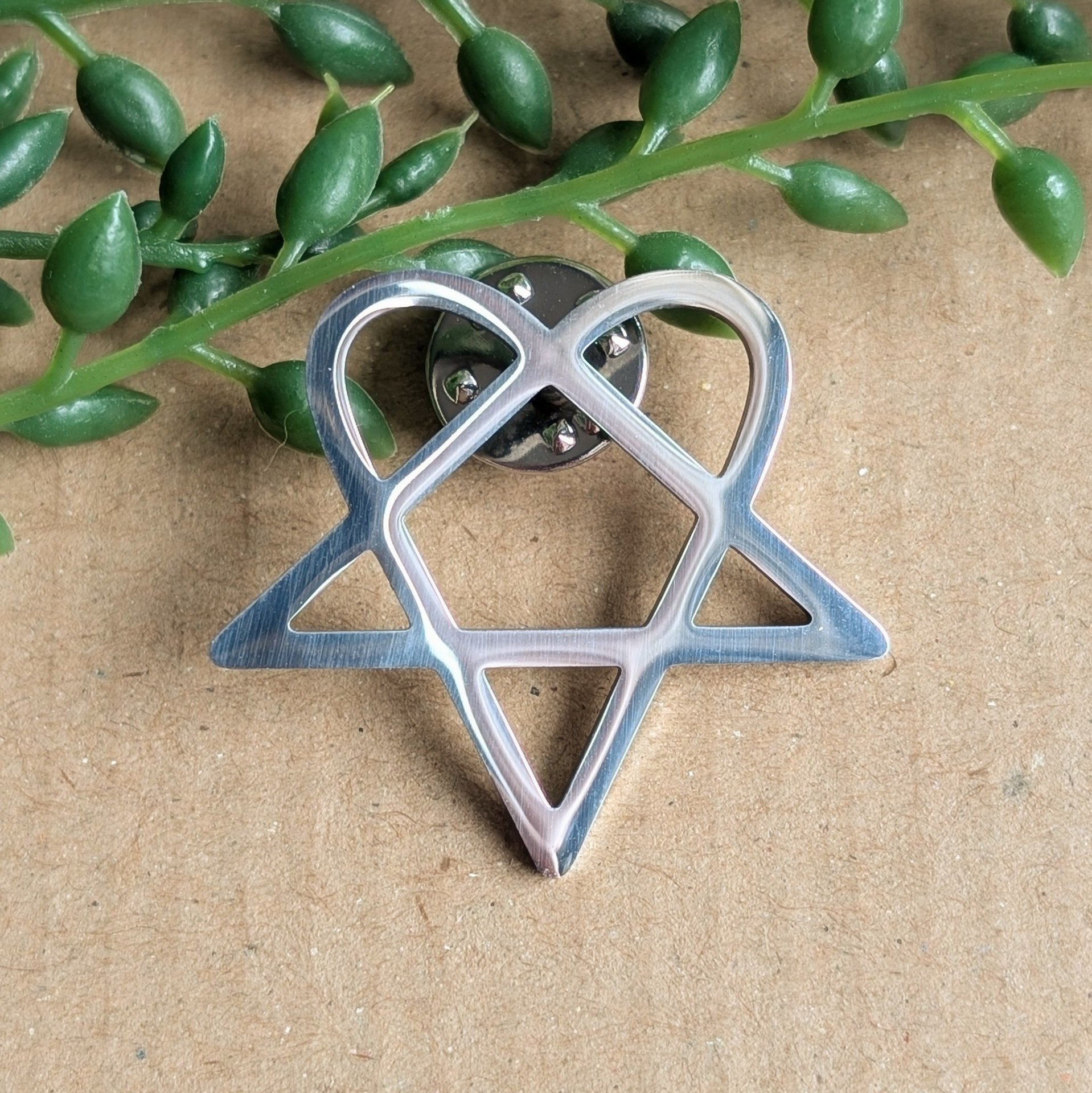 HIM Heartagram Metal Pin badge