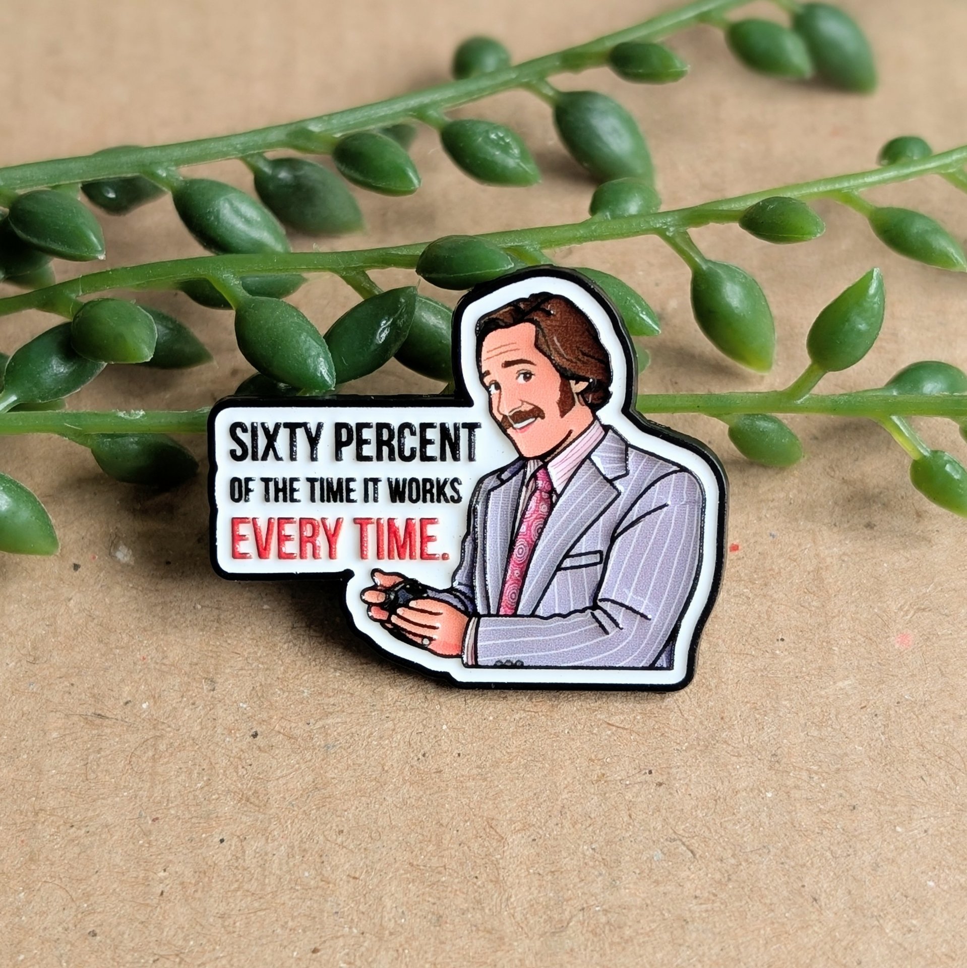 Anchorman Enamel Pin Badge