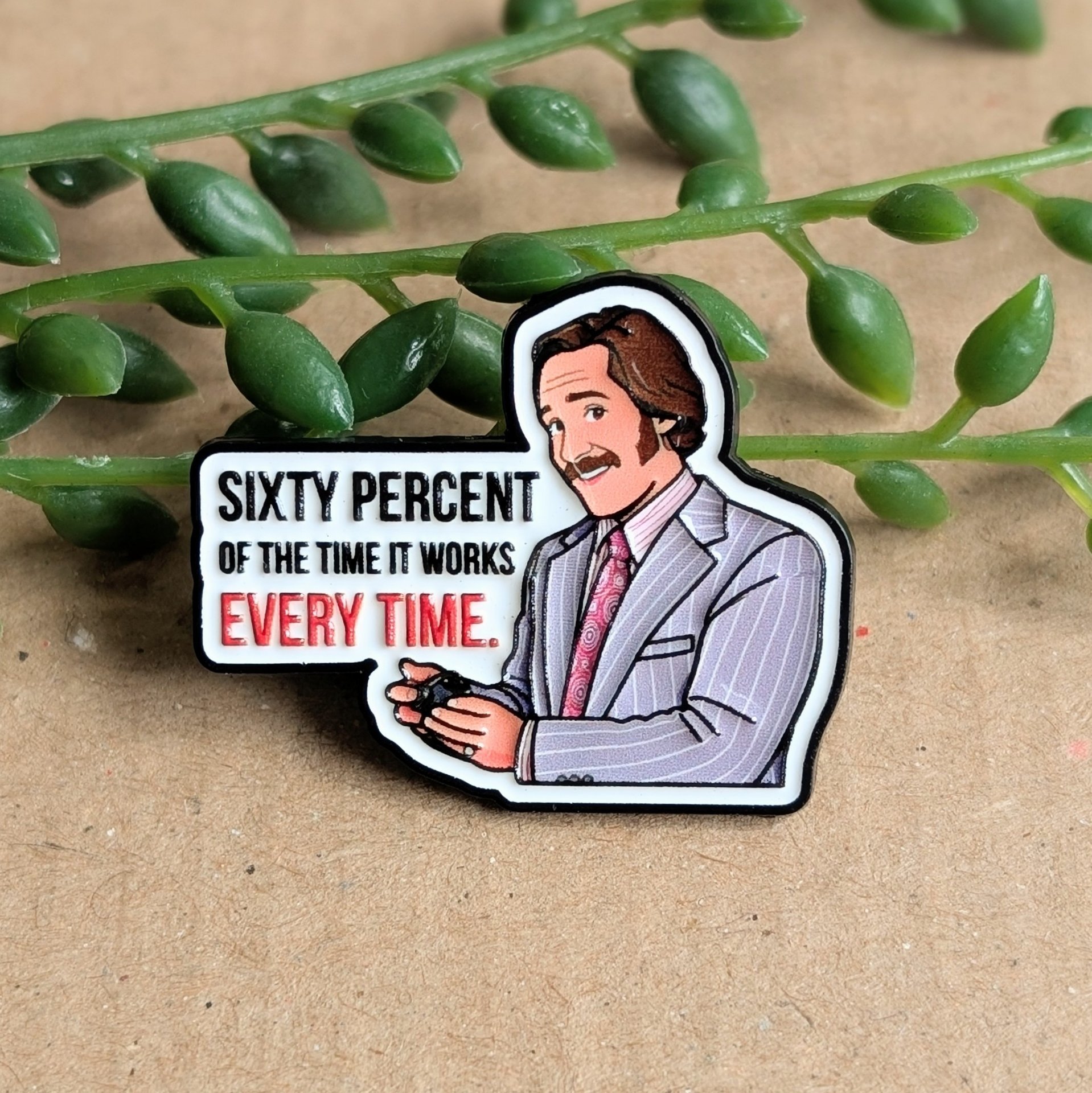 Anchorman Enamel Pin Badge