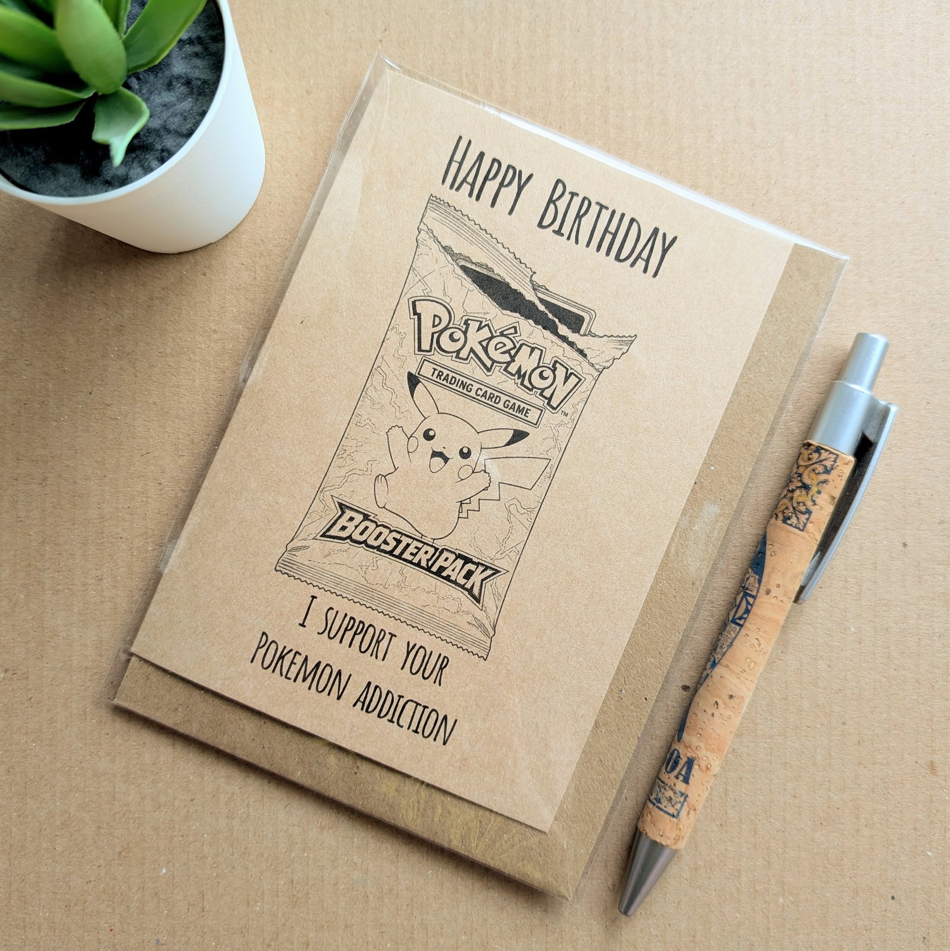 Funny Pokemon TCG Birthday Card