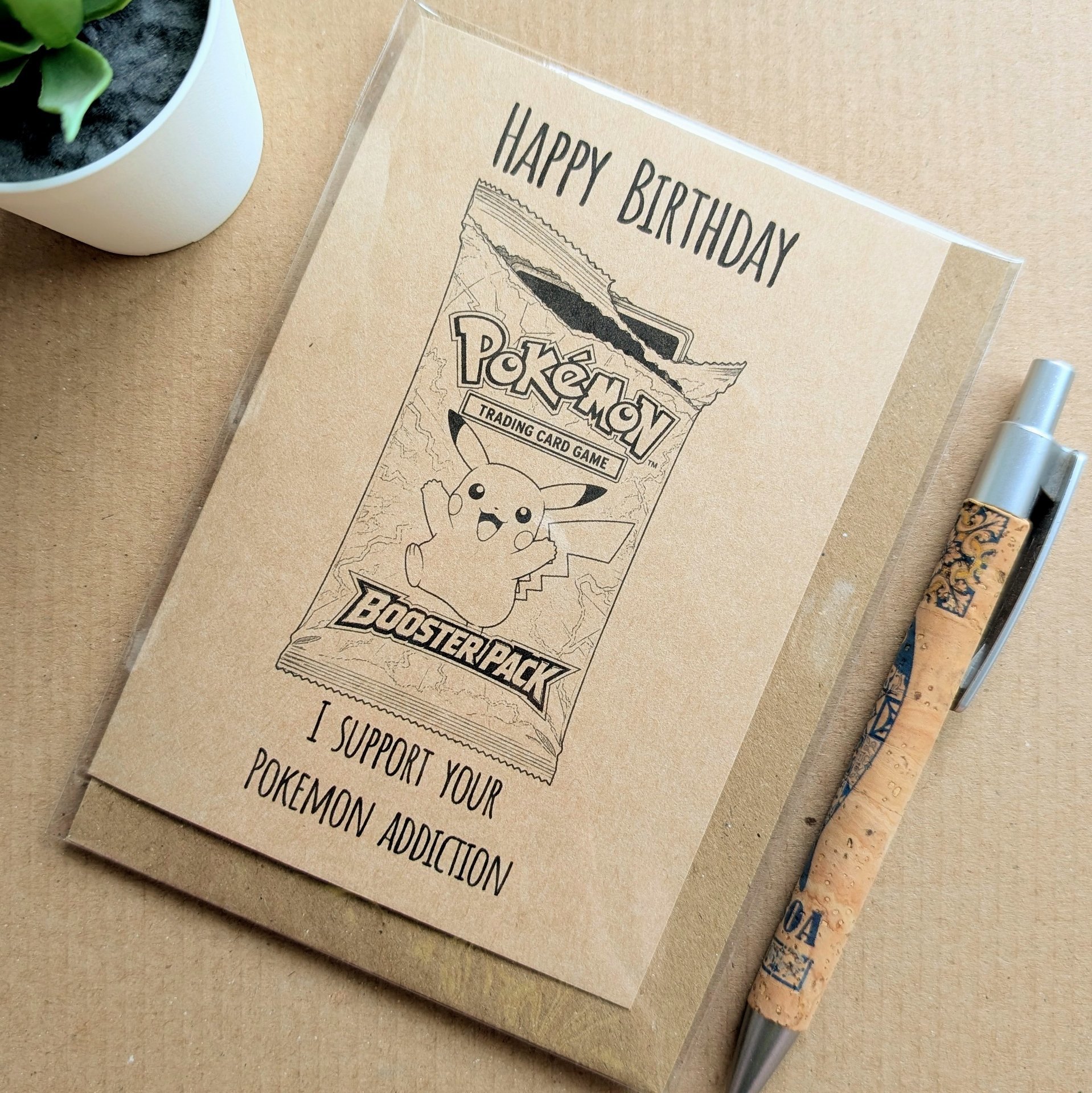 Funny Pokemon TCG Birthday Card