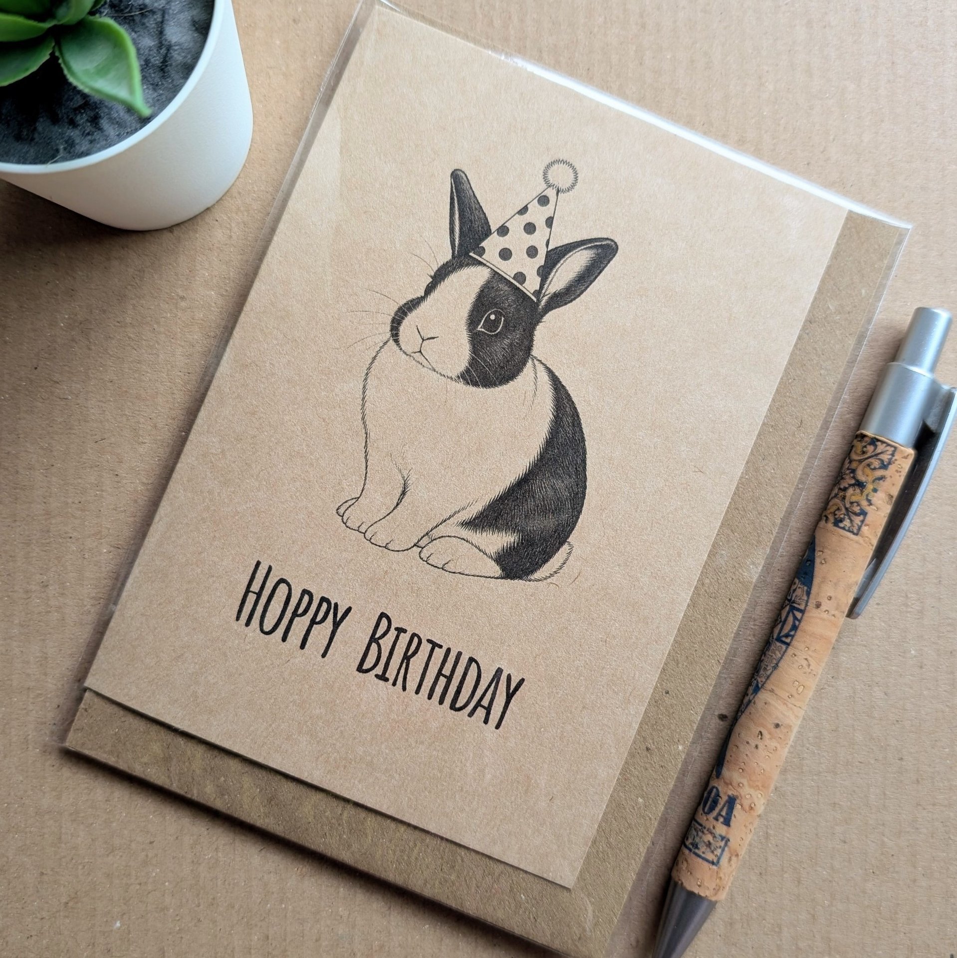Funny Rabbit Birthday Card