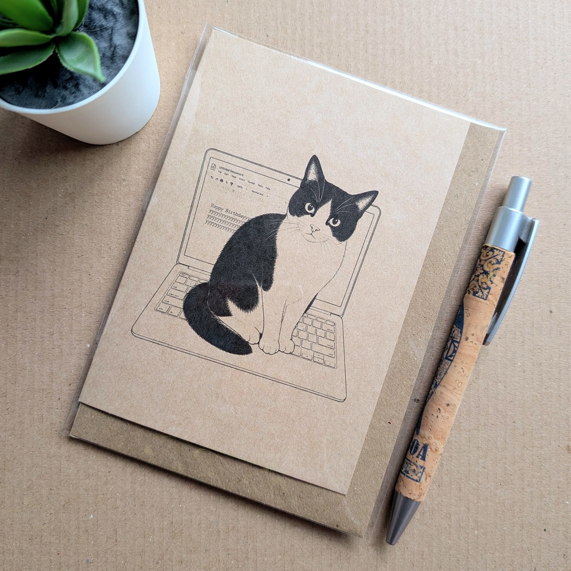 Funny Cat Birthday Card