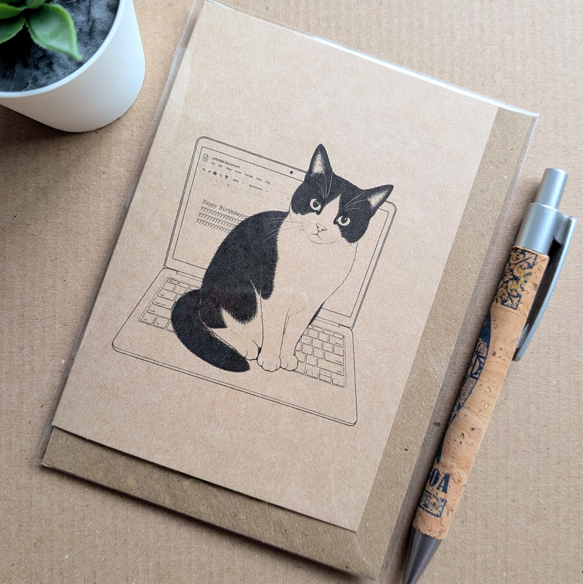 Funny Cat Birthday Card