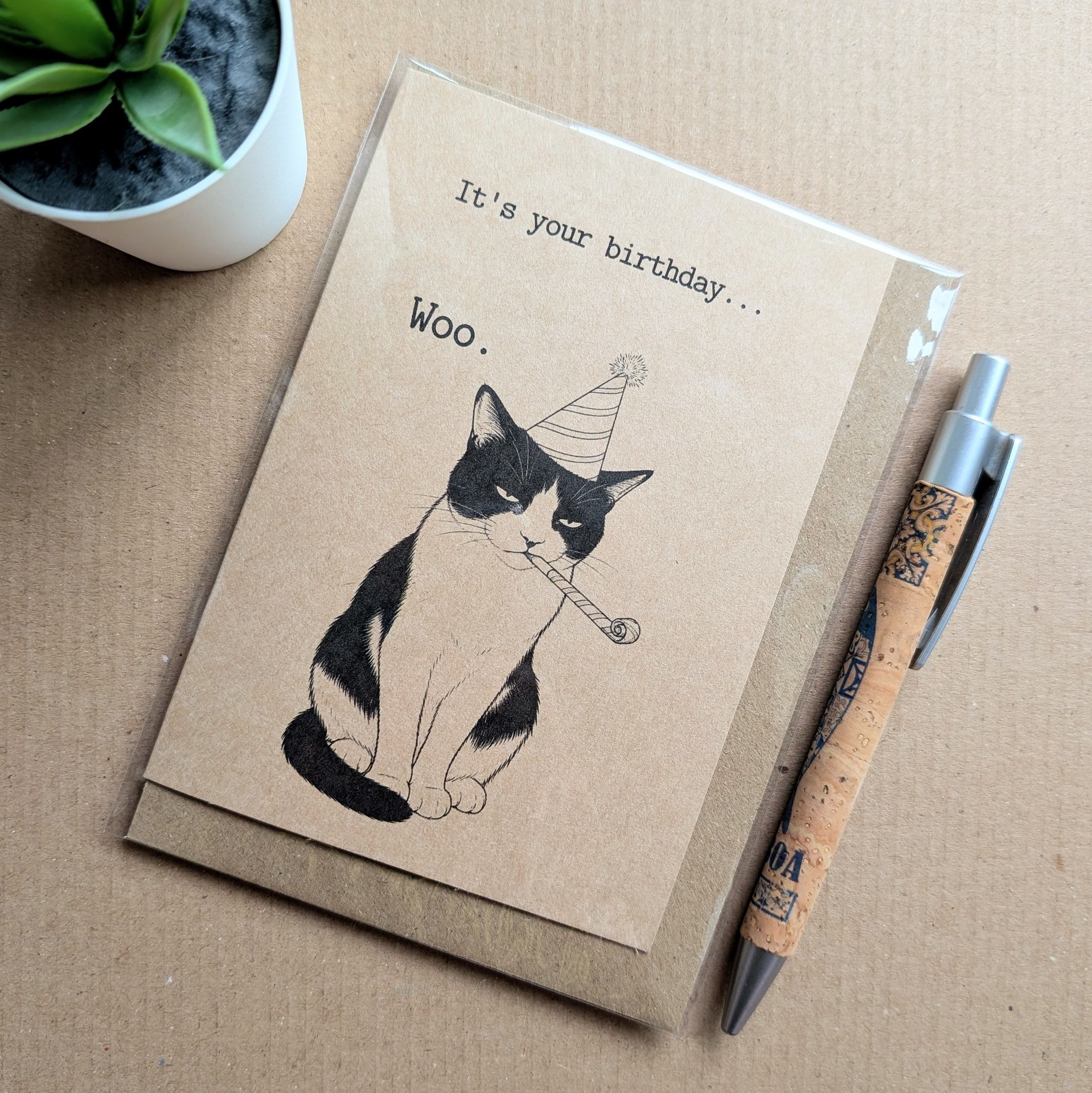 Funny Grumpy Cat Birthday Card