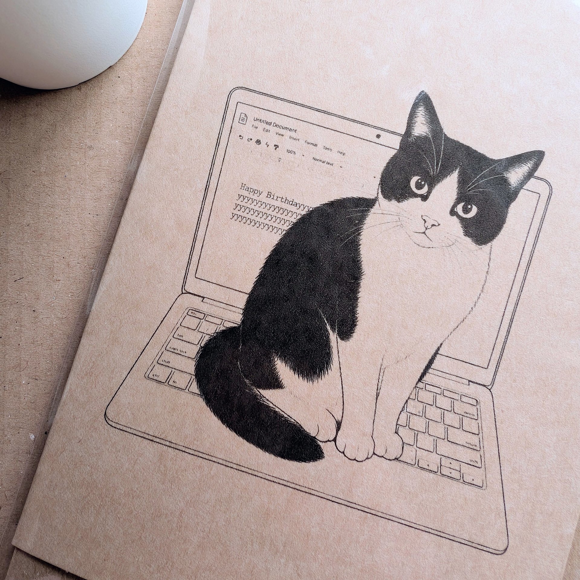 Funny Cat Birthday Card