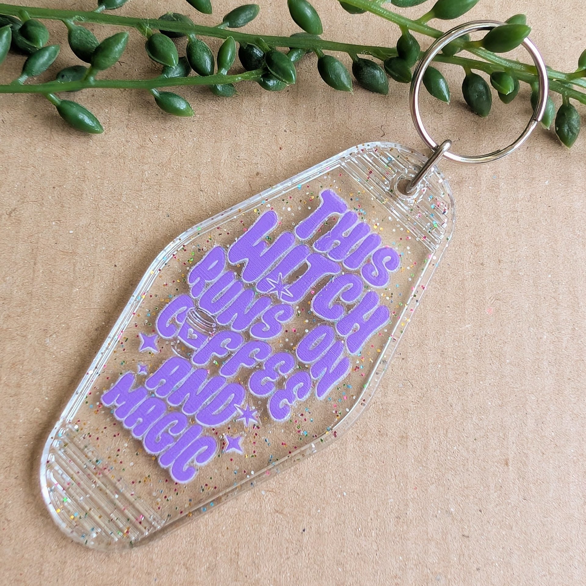Witch Coffee and Magic Keyring