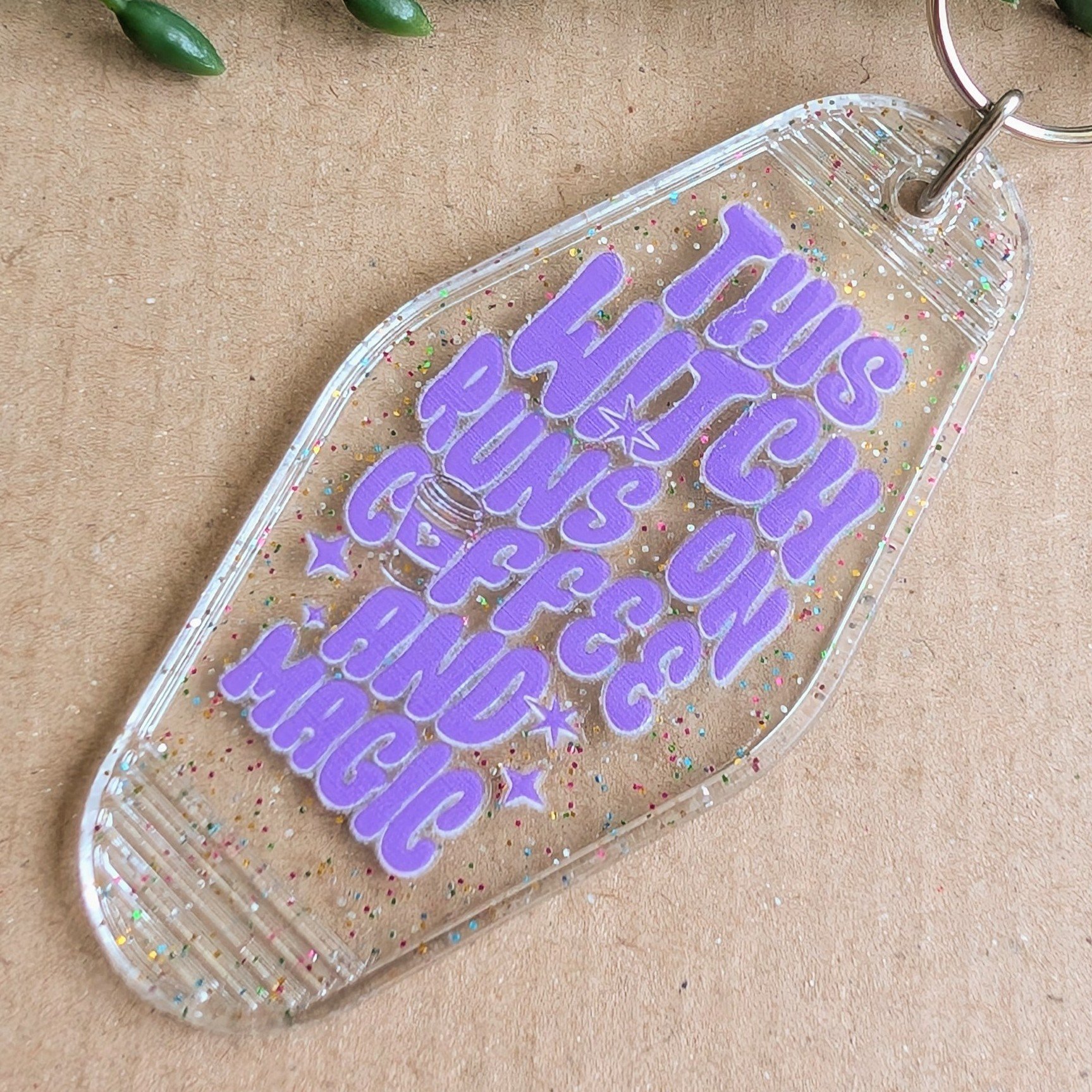 Witch Coffee and Magic Keyring