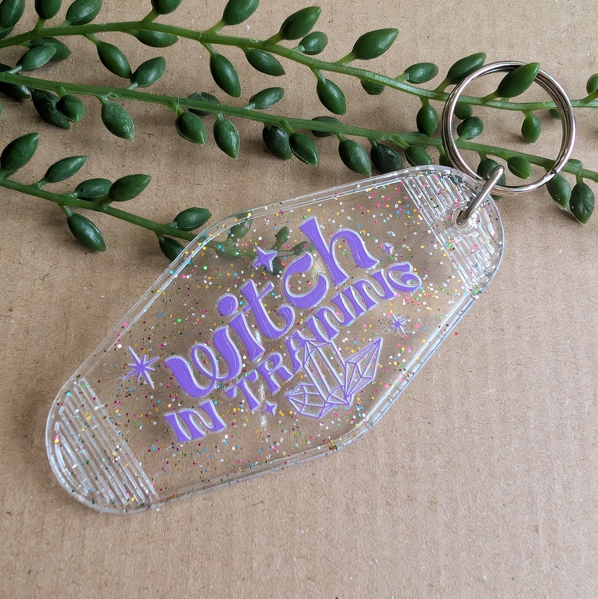 Witch in Training Keyring