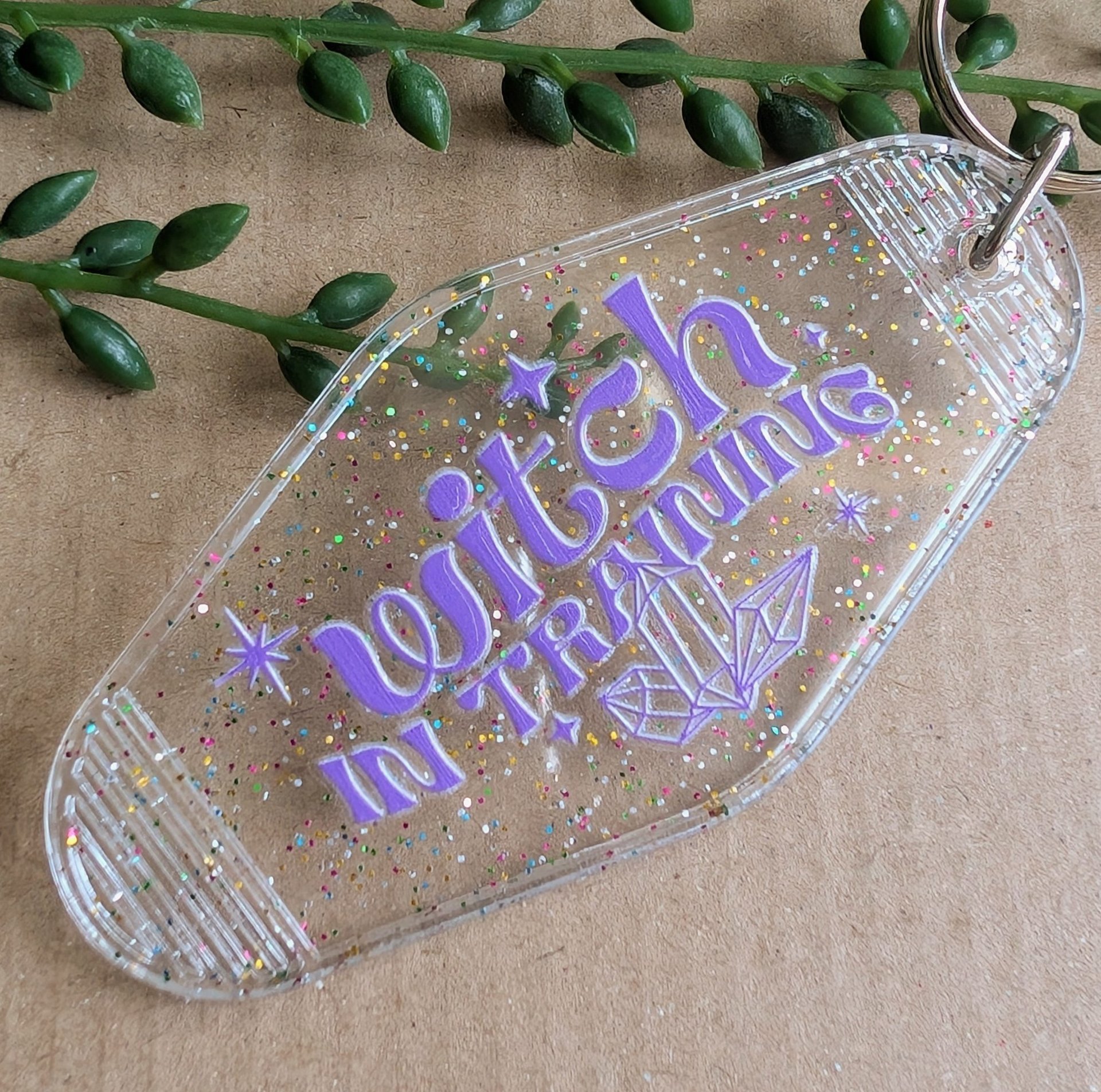 Witch in Training Keyring