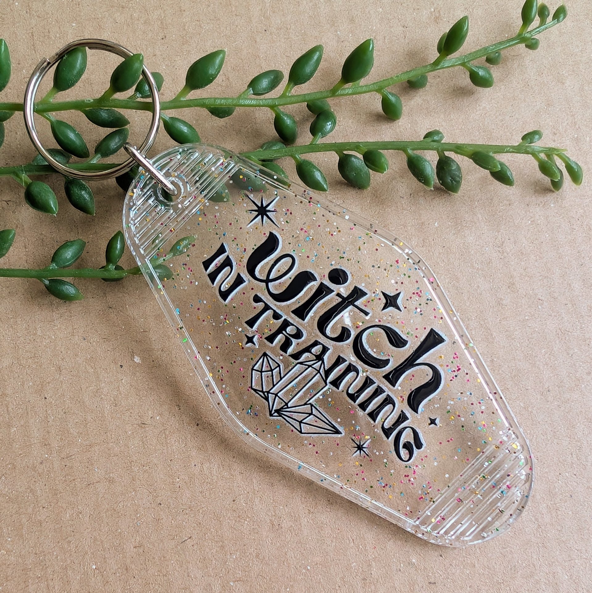 Witch in Training Keyring