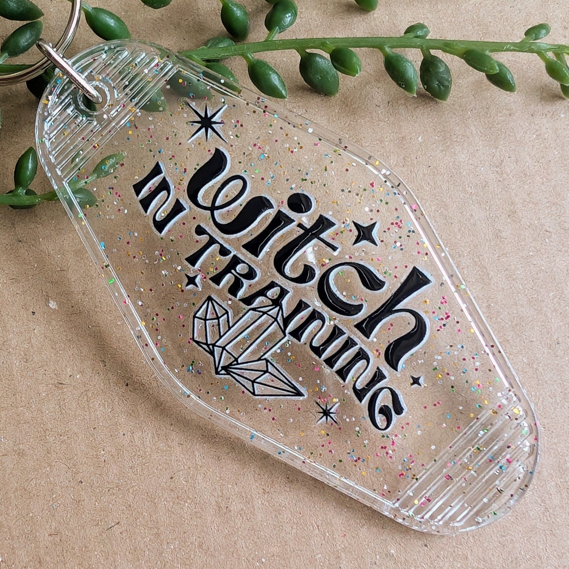 Witch in Training Keyring