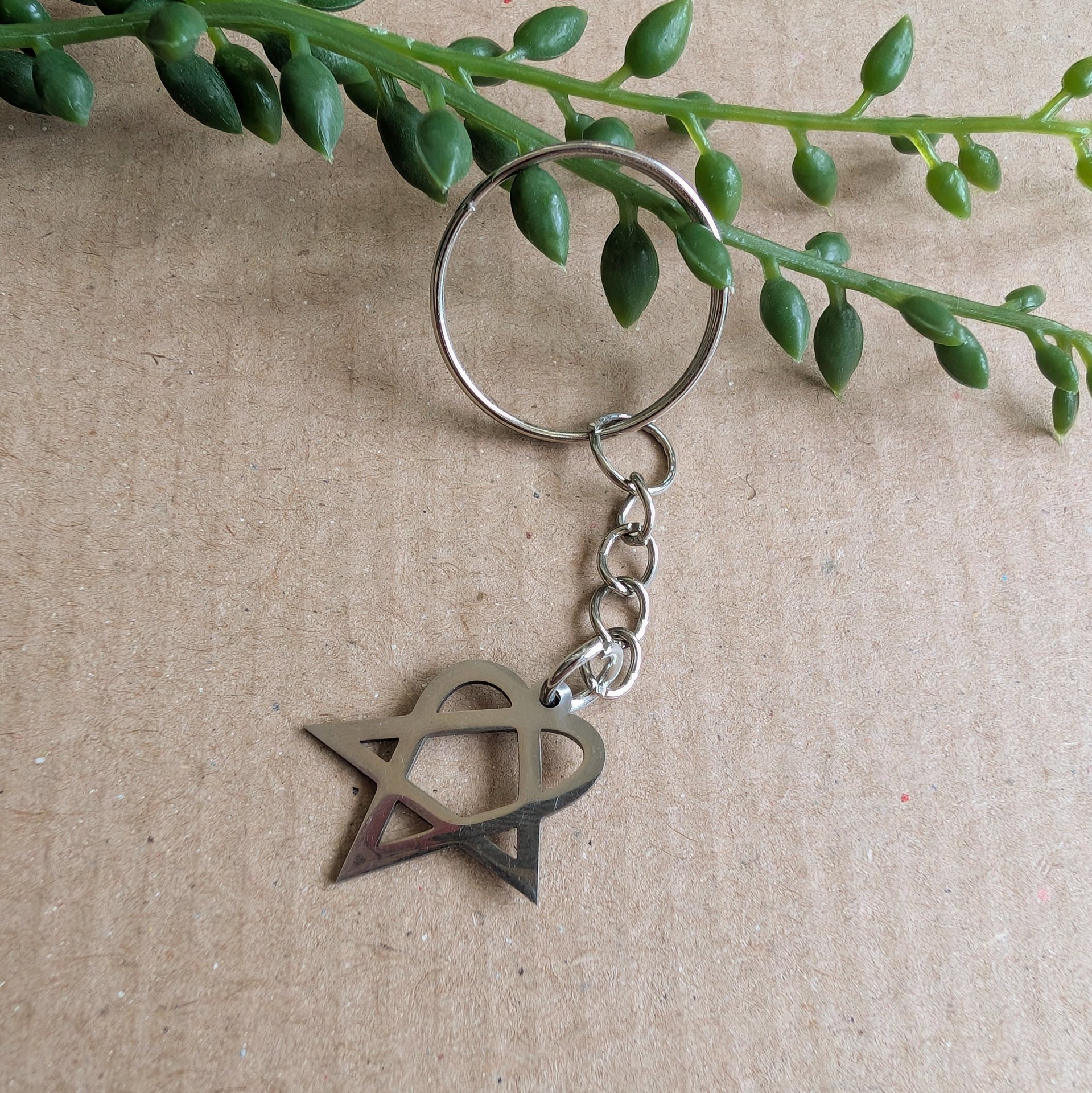 Heartagram HIM Keyring