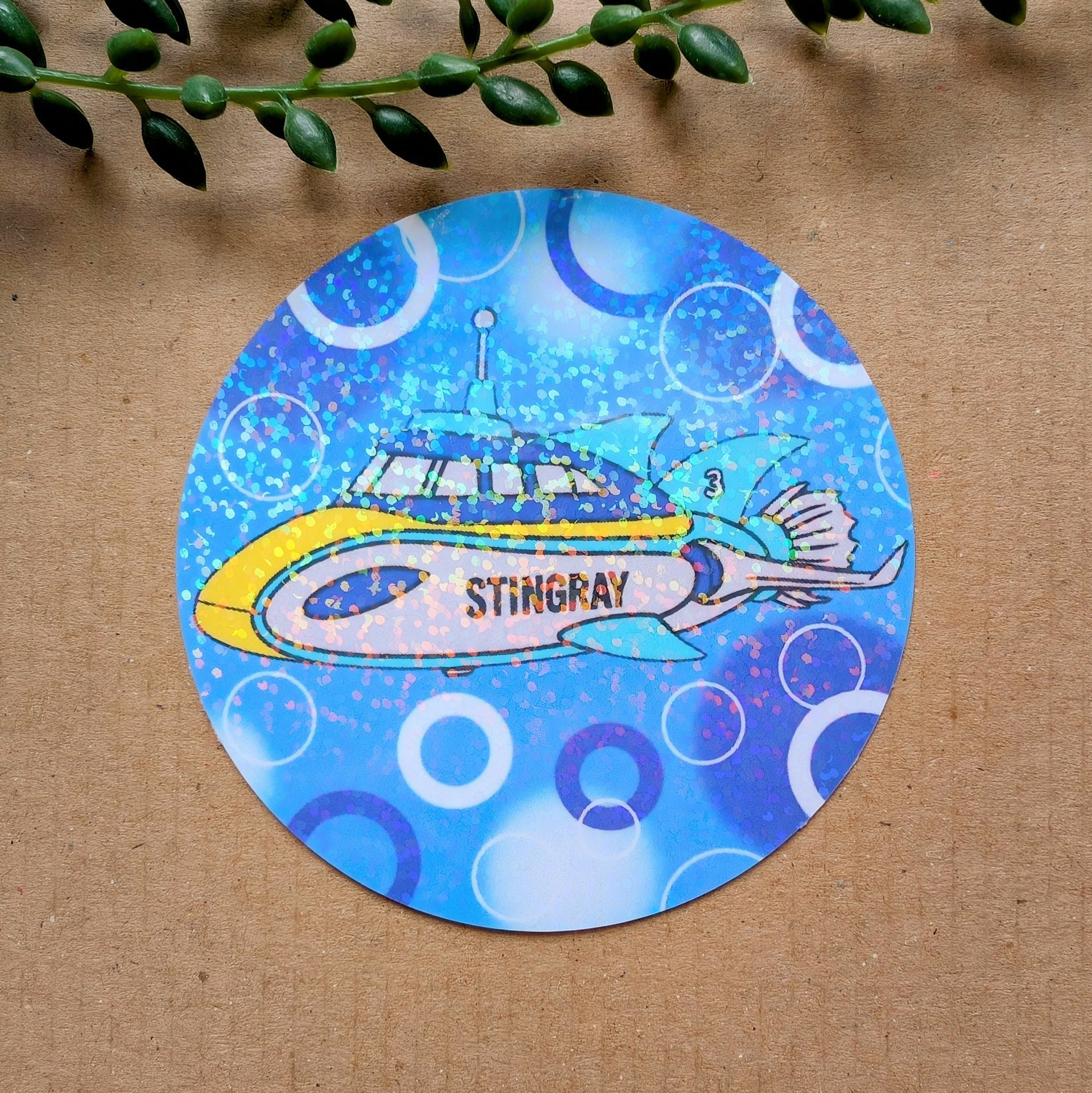 Stingray Holographic Vinyl Sticker