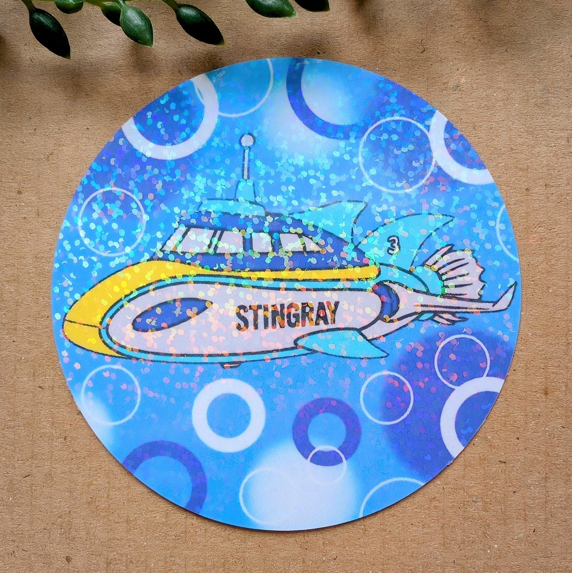 Stingray Holographic Vinyl Sticker