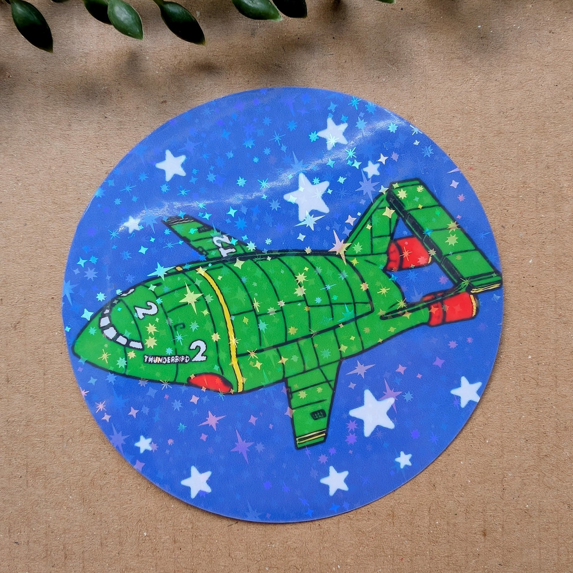 Thunderbird 2 Holographic Vinyl Sticker