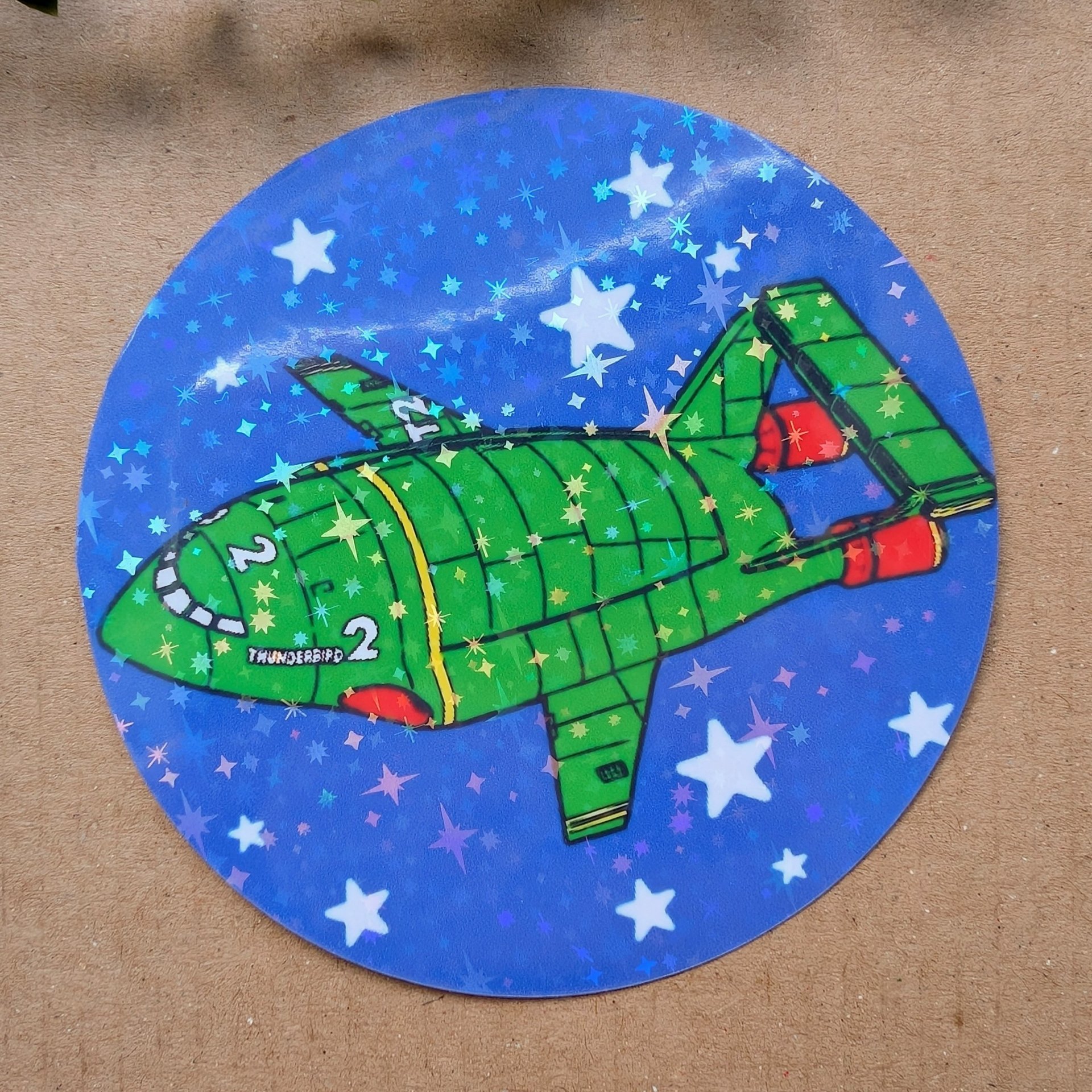 Thunderbird 2 Holographic Vinyl Sticker