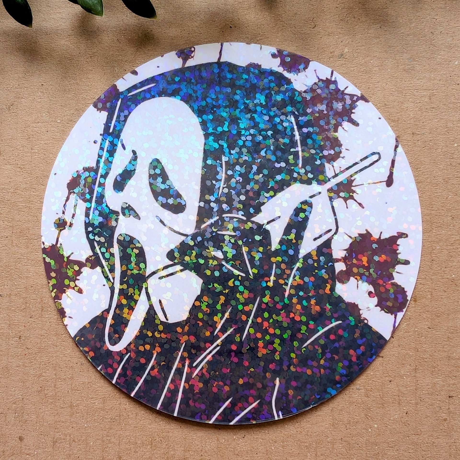 Ghostface Scream Holographic Vinyl Sticker