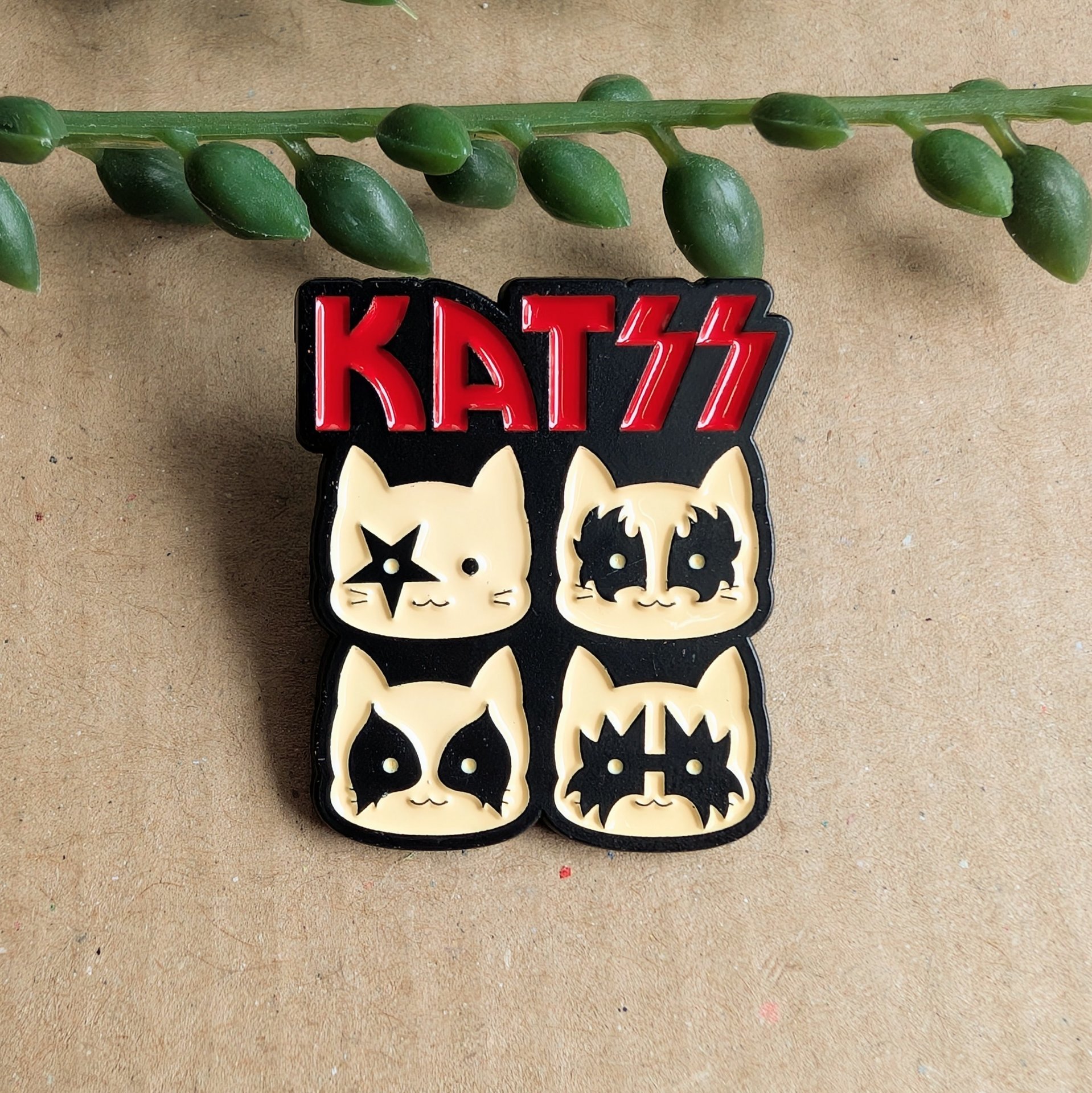 Funny Kiss Enamel Pin Badge