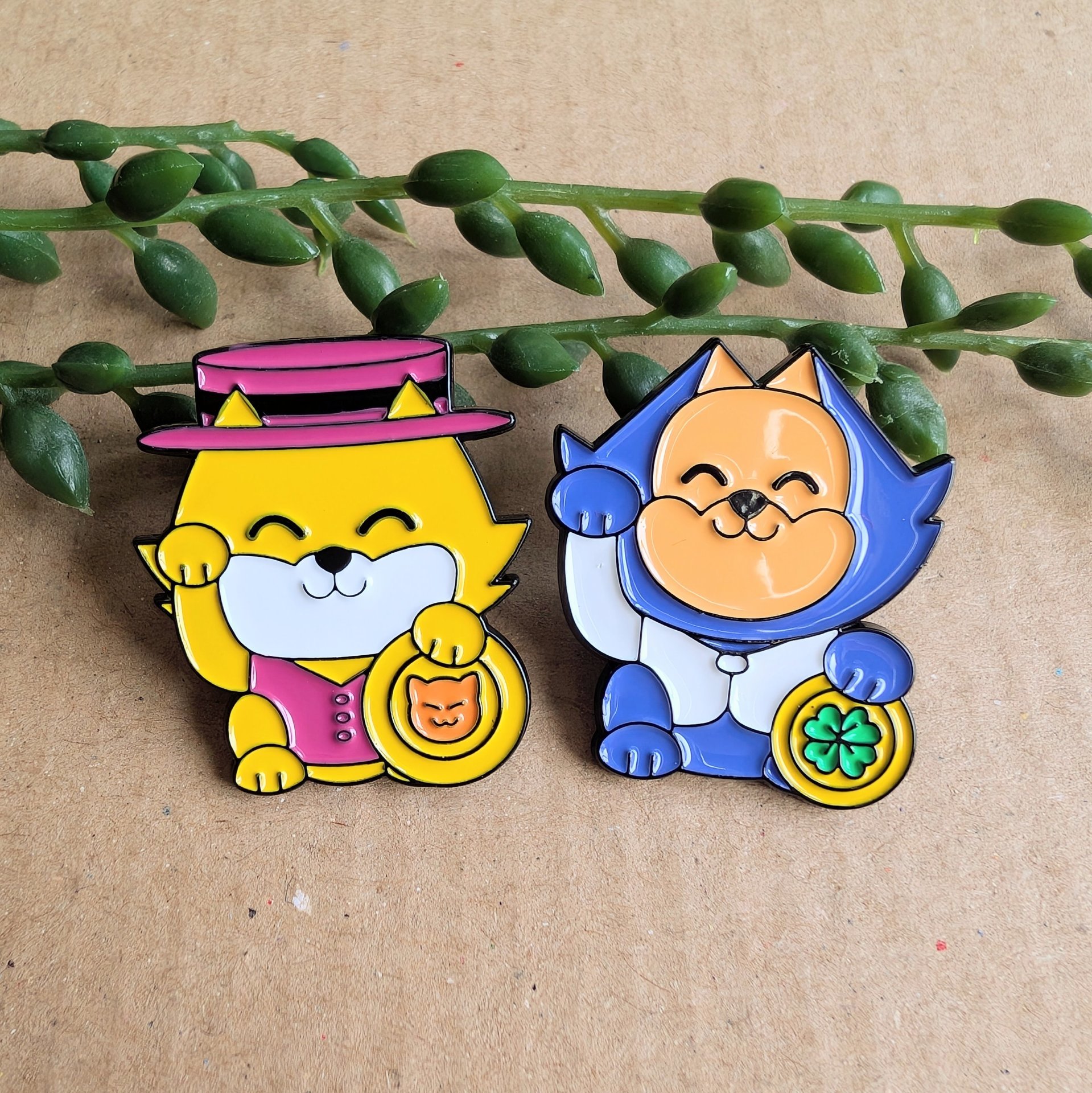 Top Cat Enamel Pin Badge Set