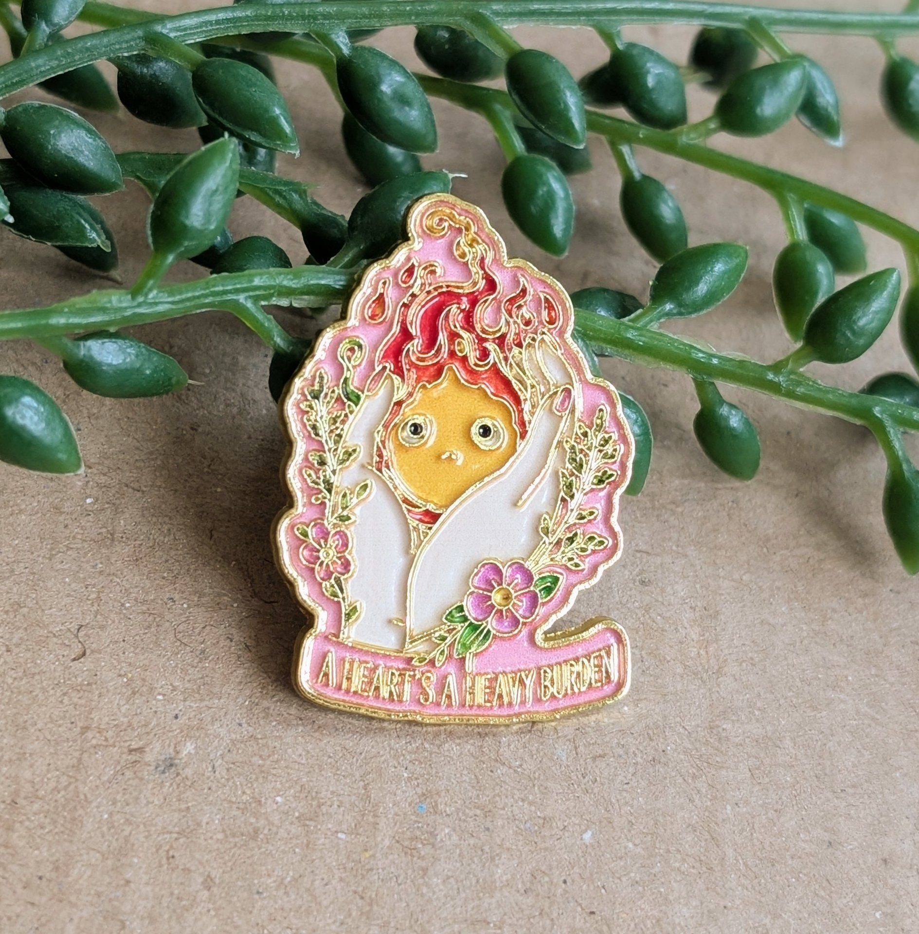 Calcifer Enamel Pin Badge