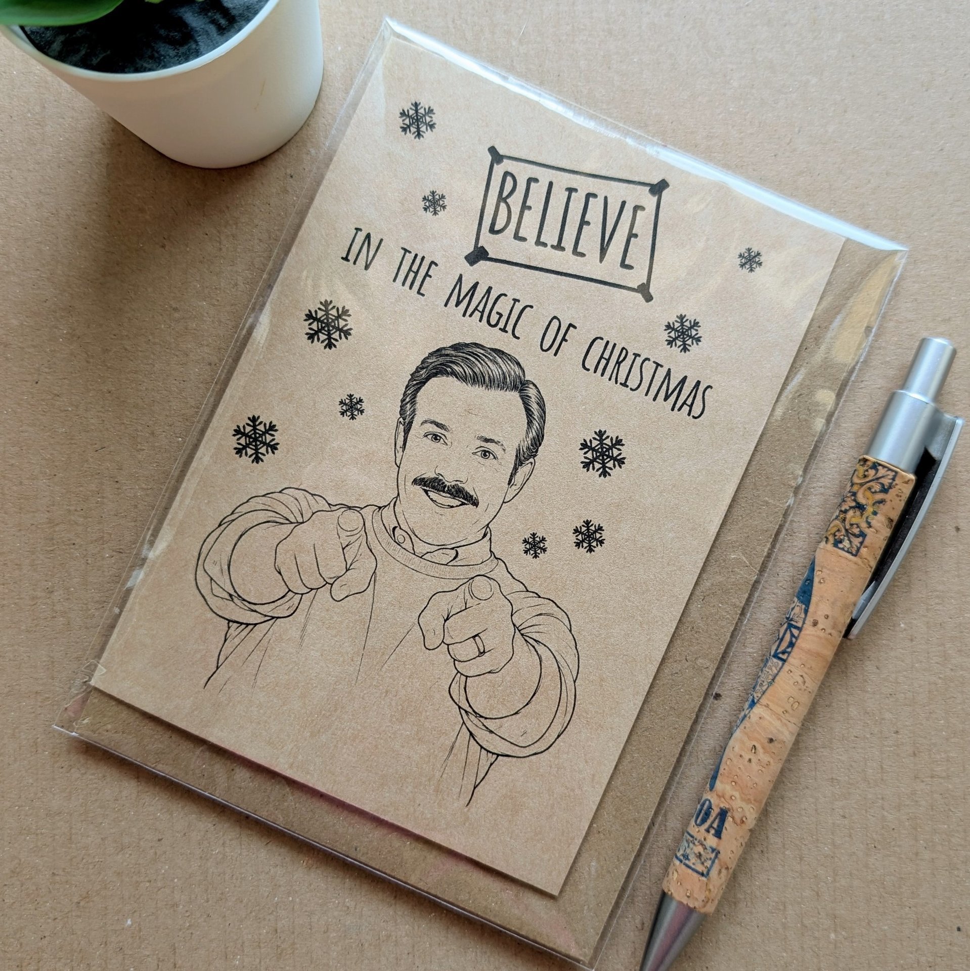 Funny Ted Lasso Christmas Card