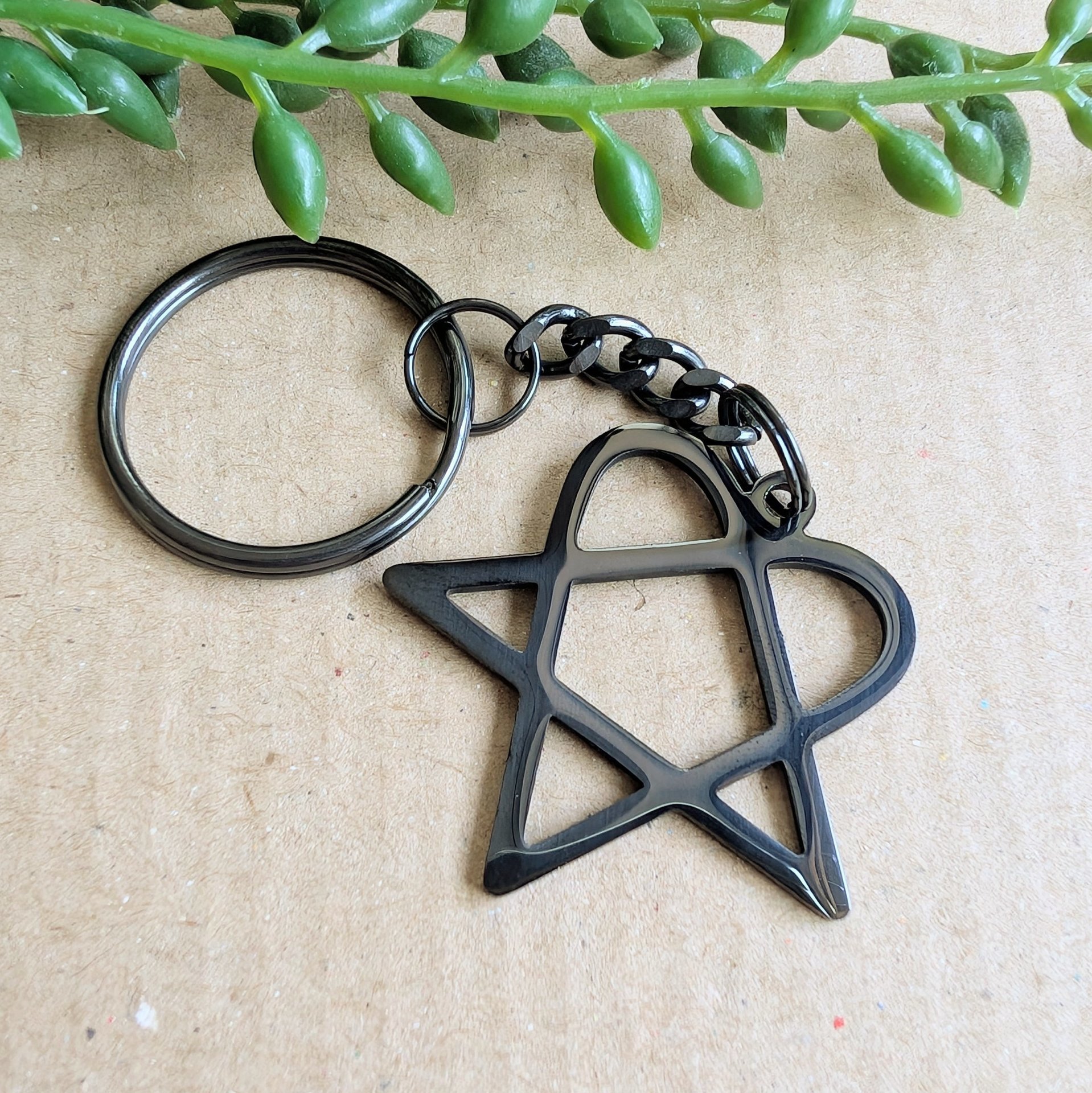 Heartagram HIM Keyring