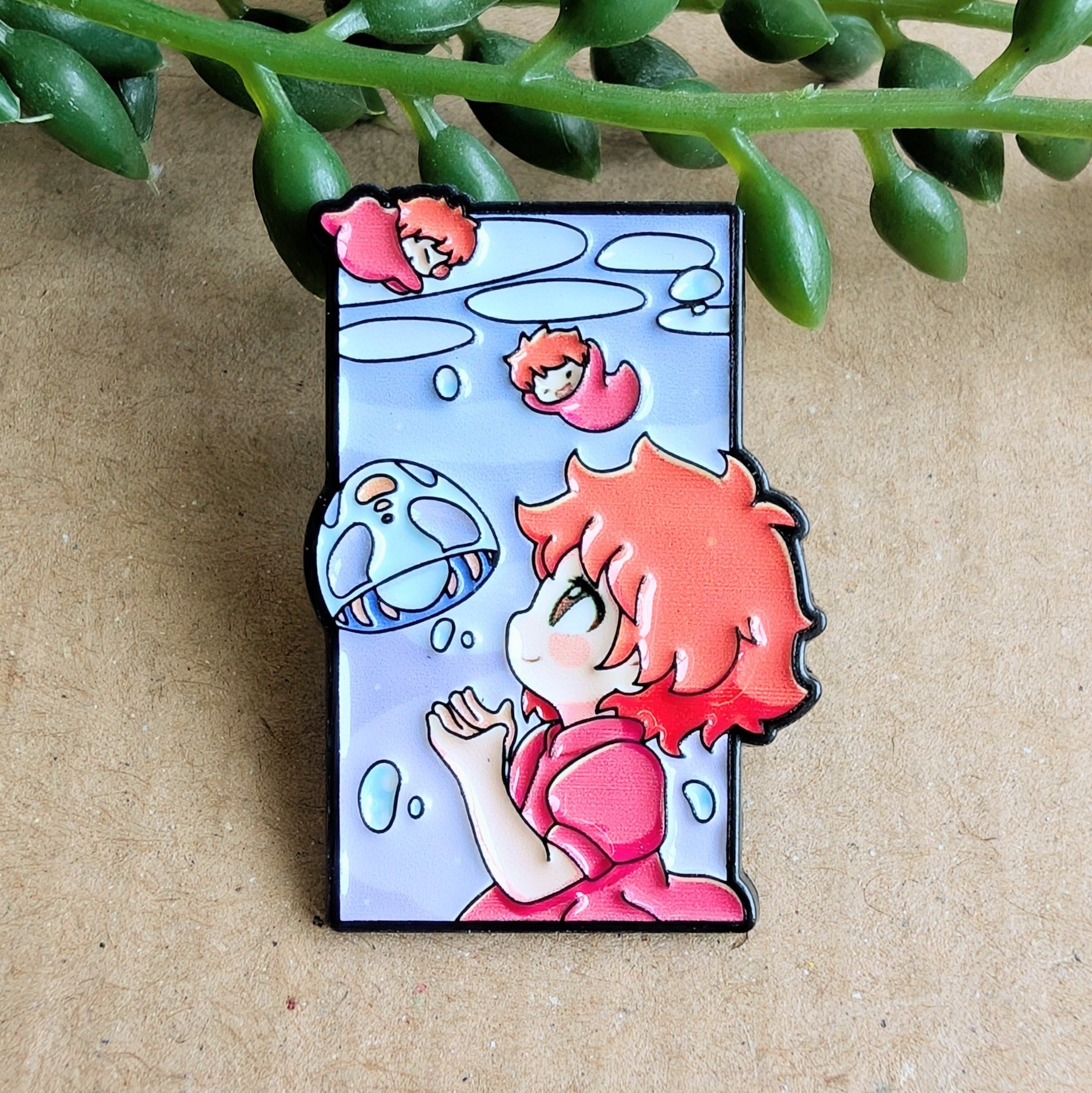 Ponyo Enamel Pin Badge