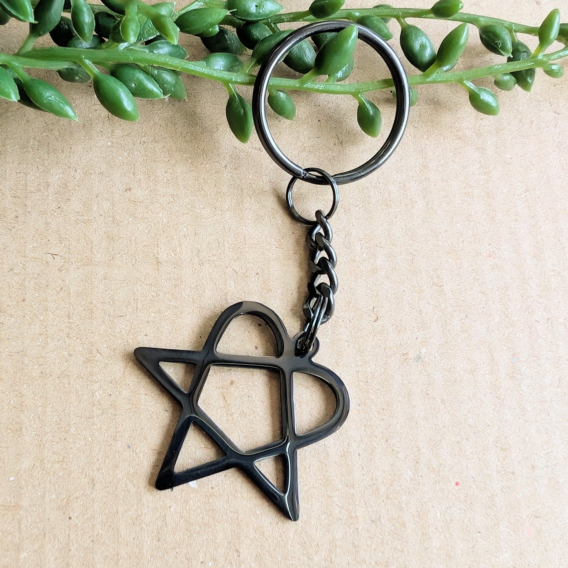 Heartagram HIM Keyring