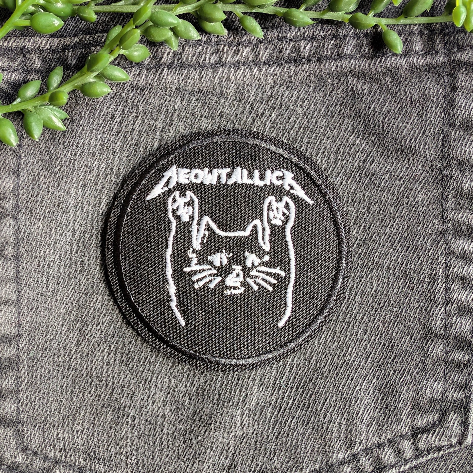 Meowtallica Metallica Iron-on Patch