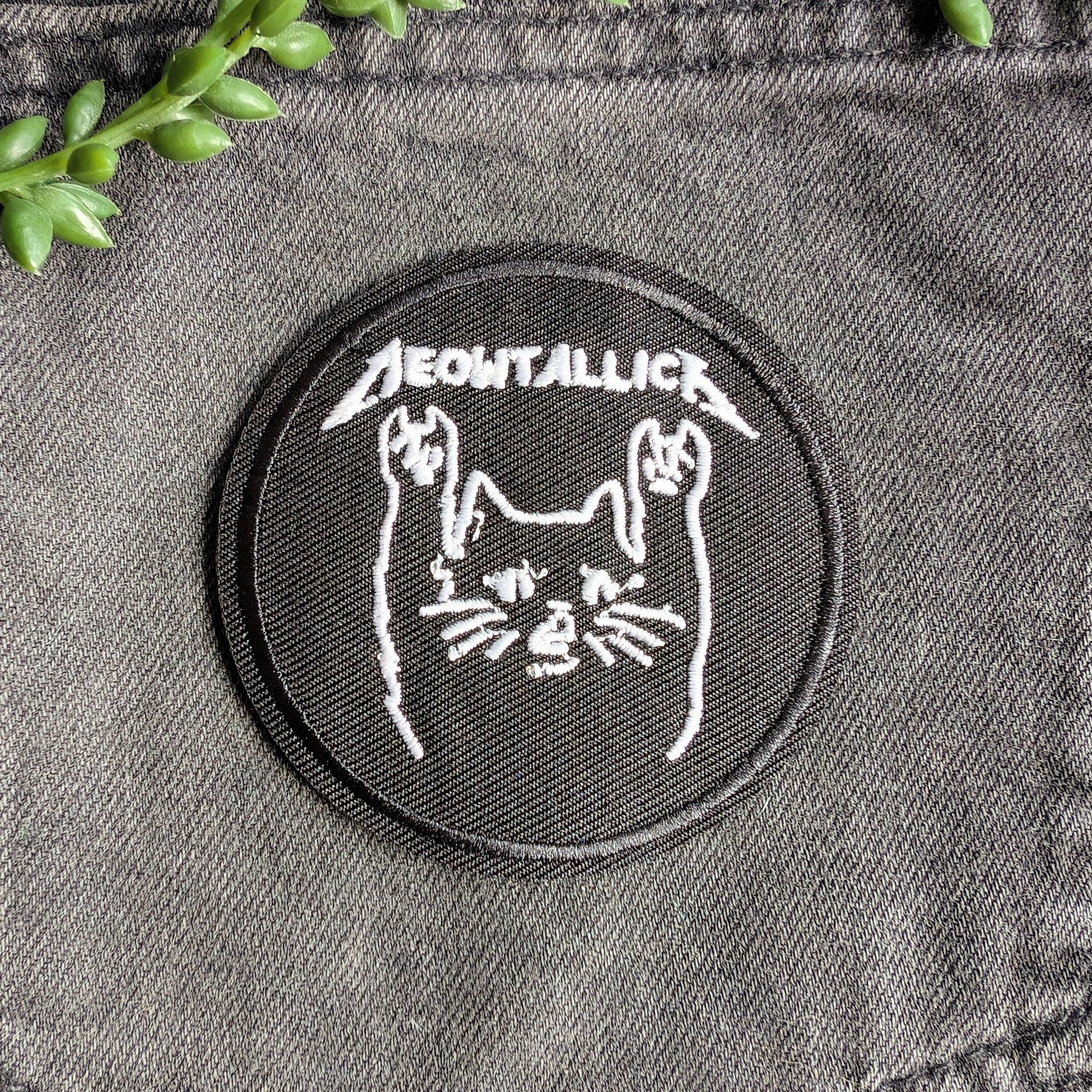 Meowtallica Metallica Iron-on Patch