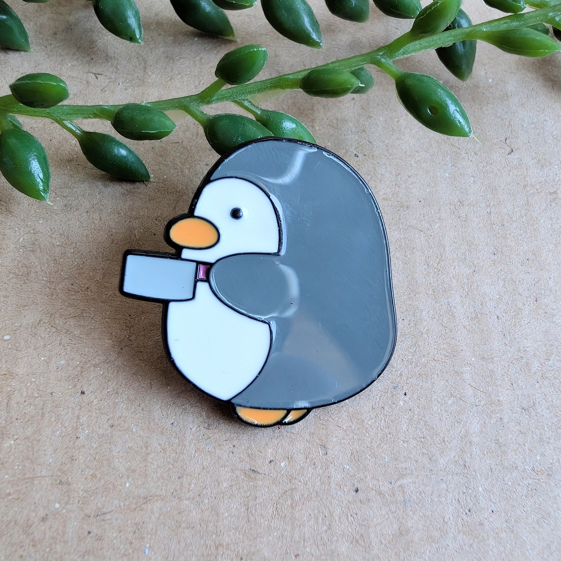 Killer Penguin Enamel Pin Badge
