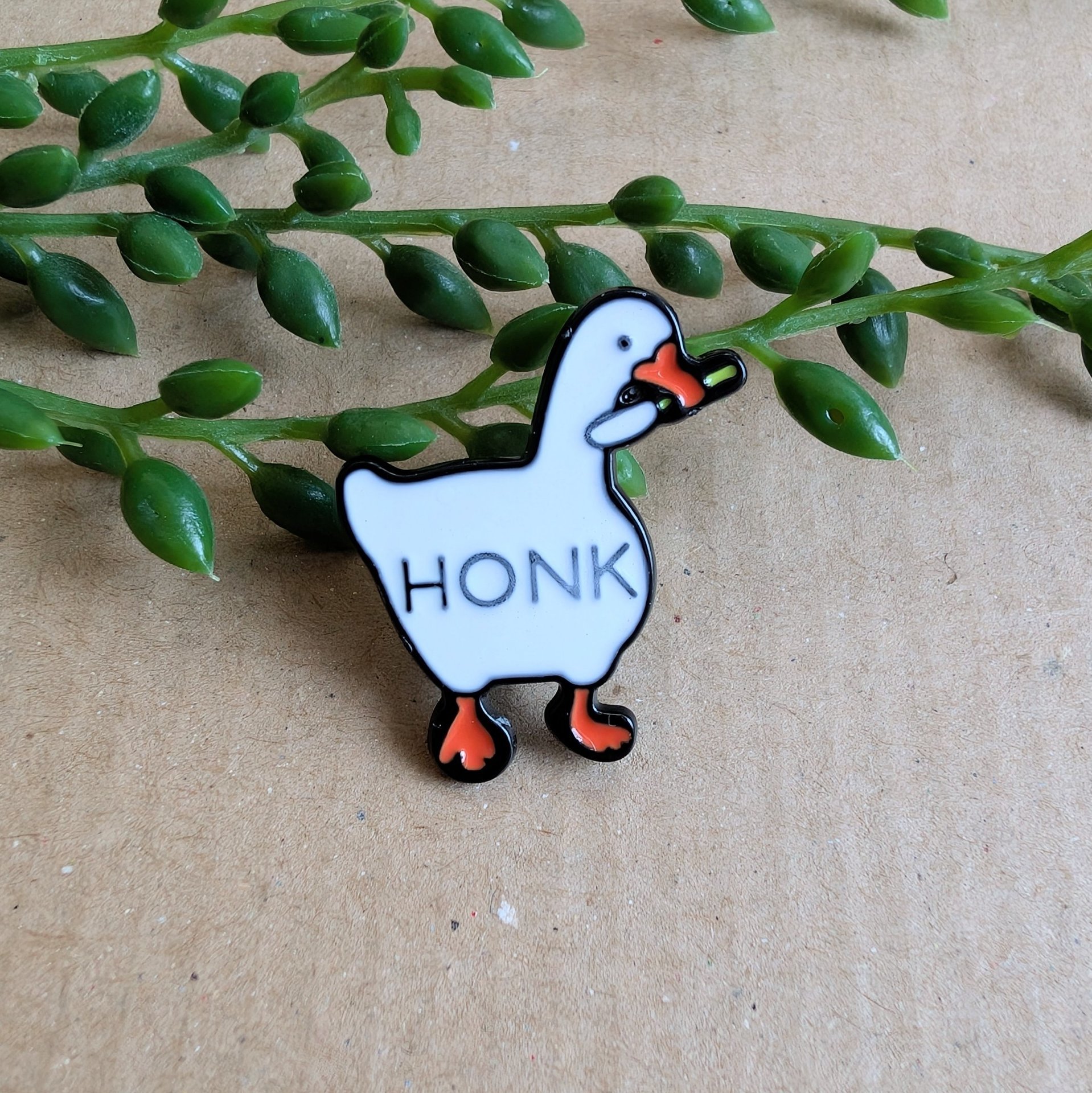 Honk Goose enamel pin badge