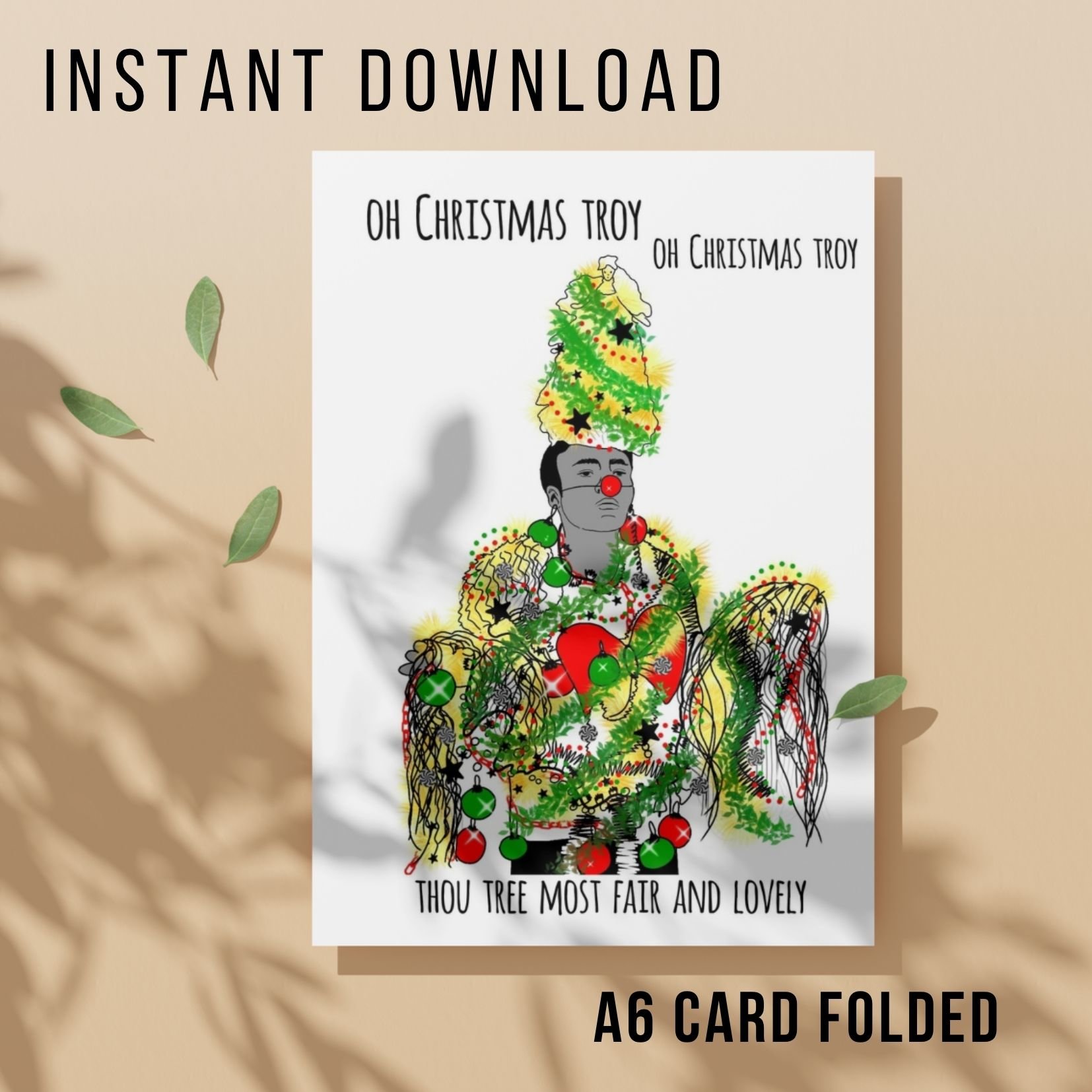 Funny Community Christmas Card - Printable Instant Download