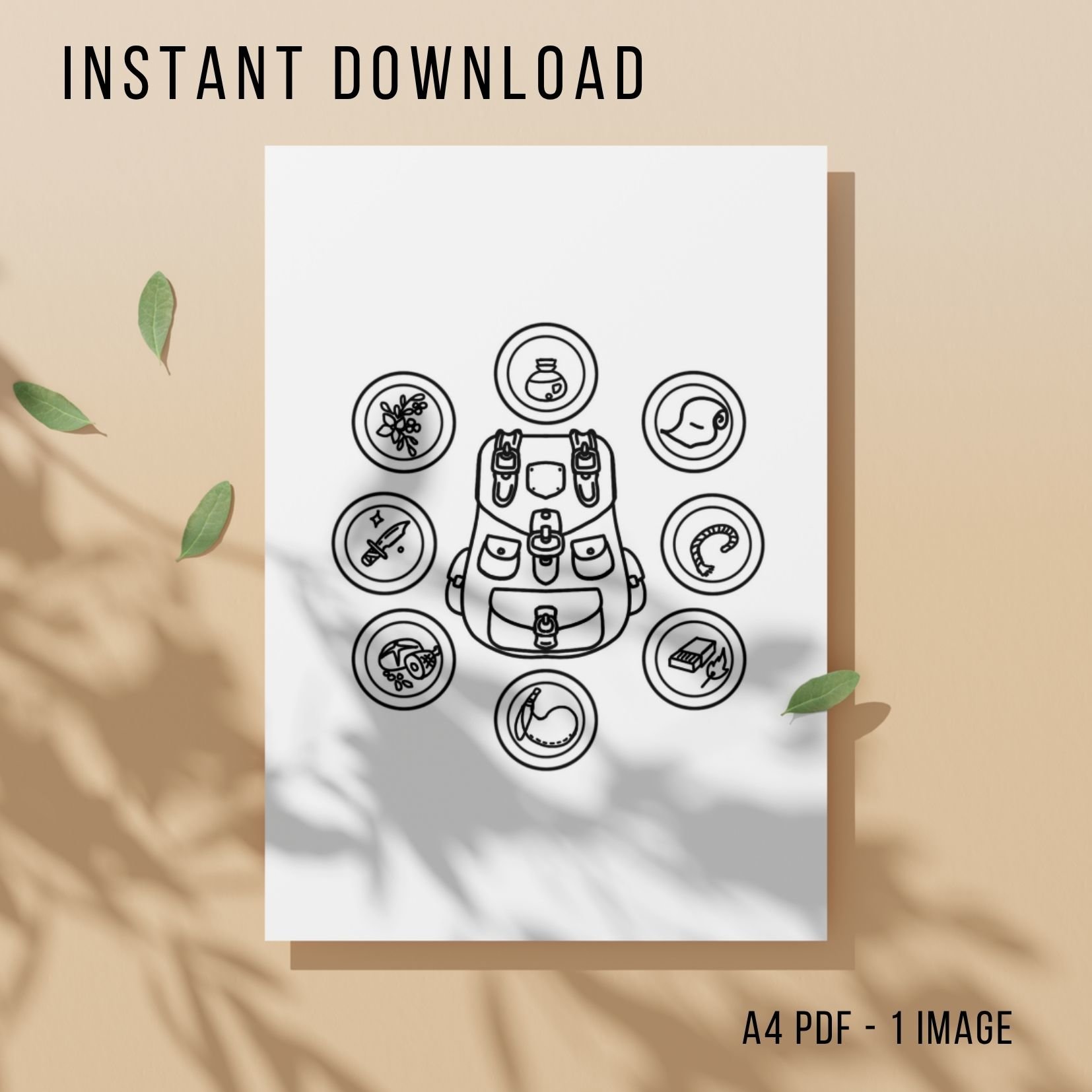 Video Game Colouring Page - Printable Instant Download